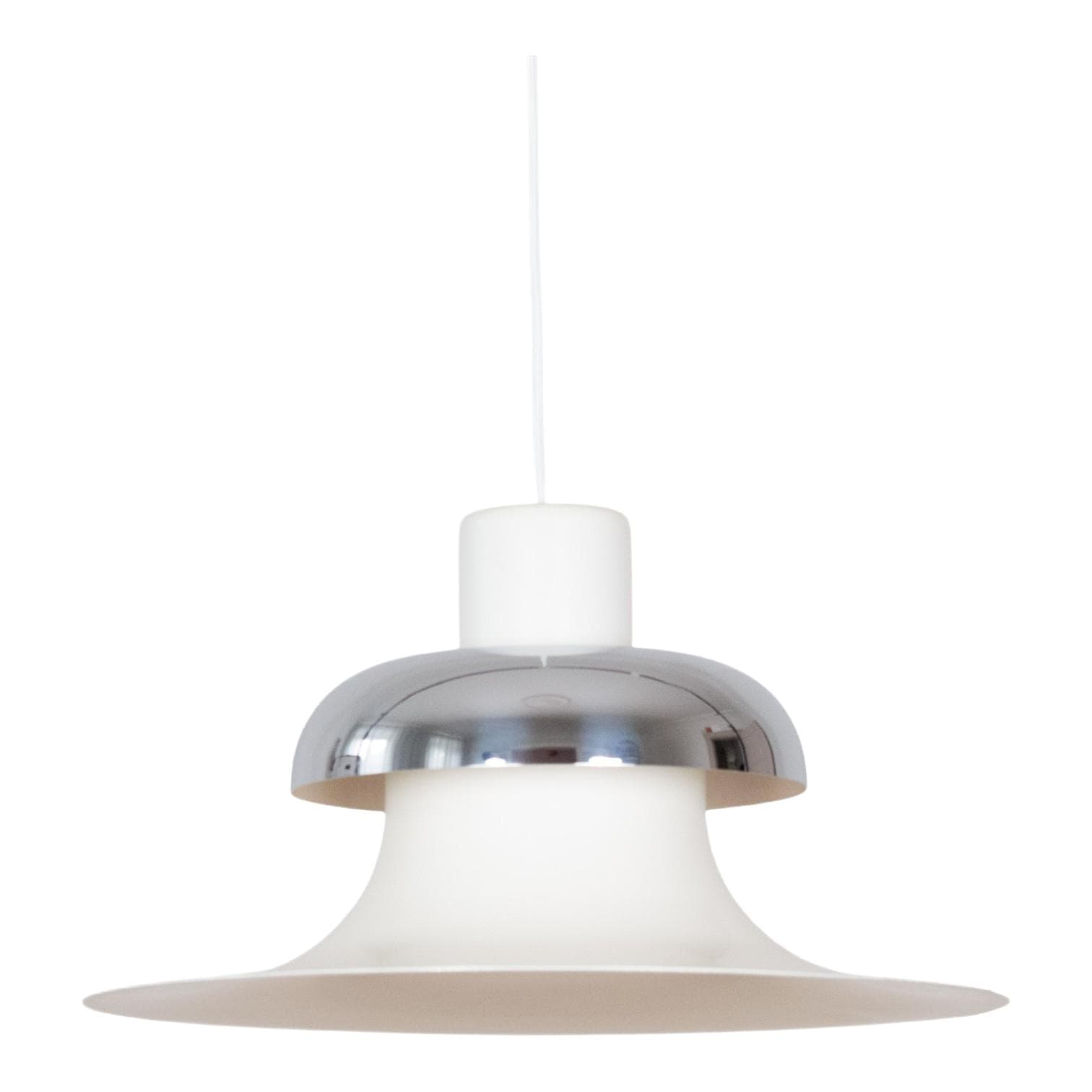 Ivory White Aluminum PH 4/3 Pendant Lamp, by P. Henningsen for Louis Poulsen, Denmark, 1960s - 100405