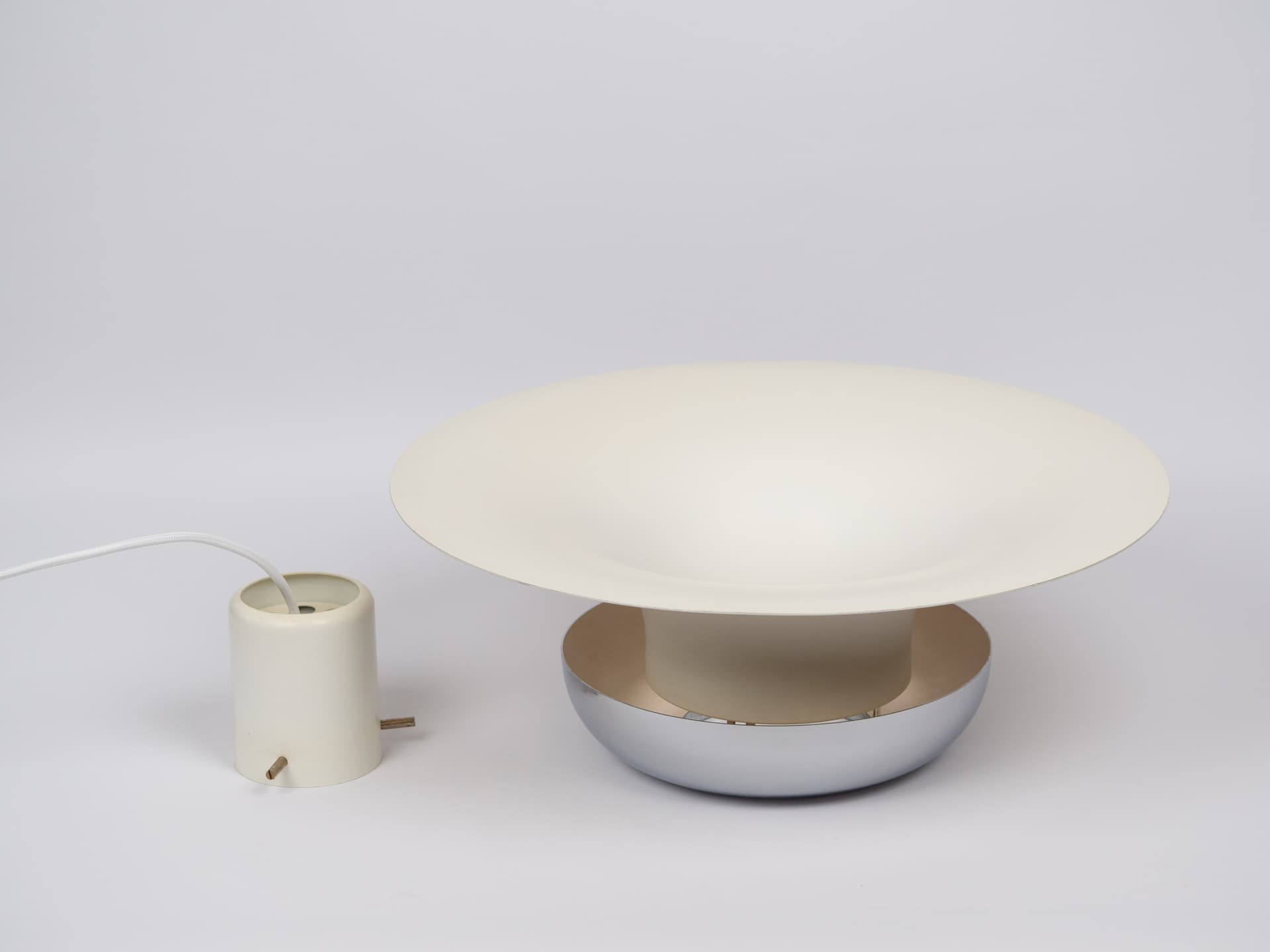 Ivory White Aluminum PH 4/3 Pendant Lamp, by P. Henningsen for Louis Poulsen, Denmark, 1960s - 65131