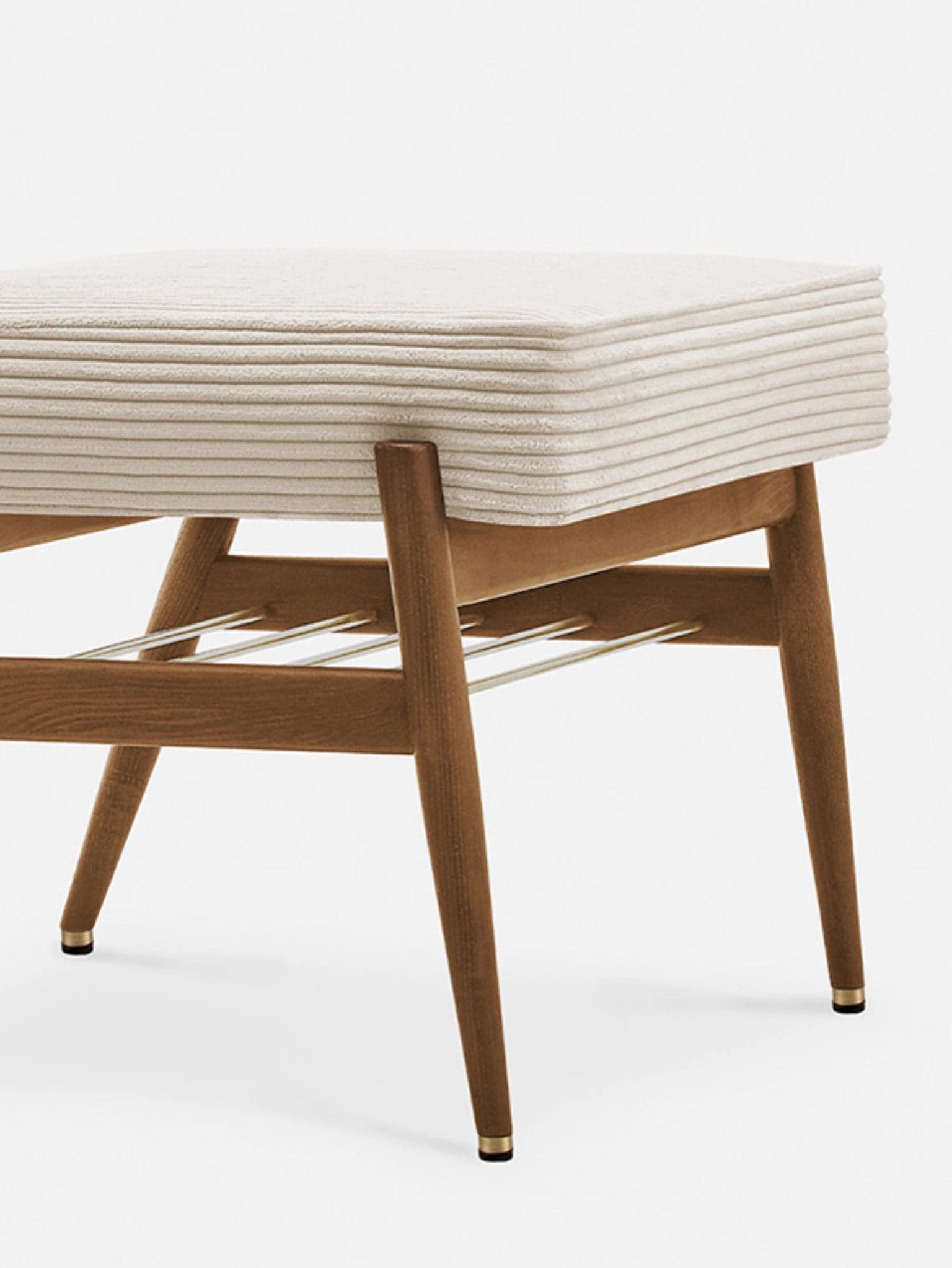 Podnóżek Fox, Cord Creme, jesion 03 Dark, 366 Concept - 65203