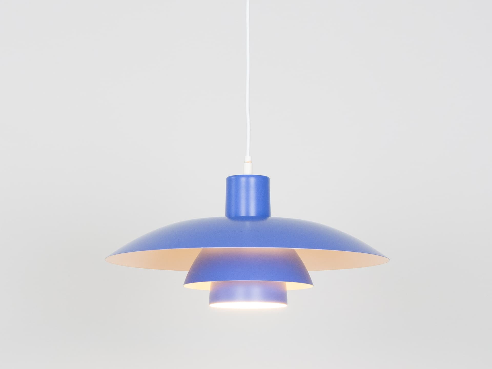 Ivory White Aluminum PH 4/3 Pendant Lamp, by P. Henningsen for Louis Poulsen, Denmark, 1960s - 65239
