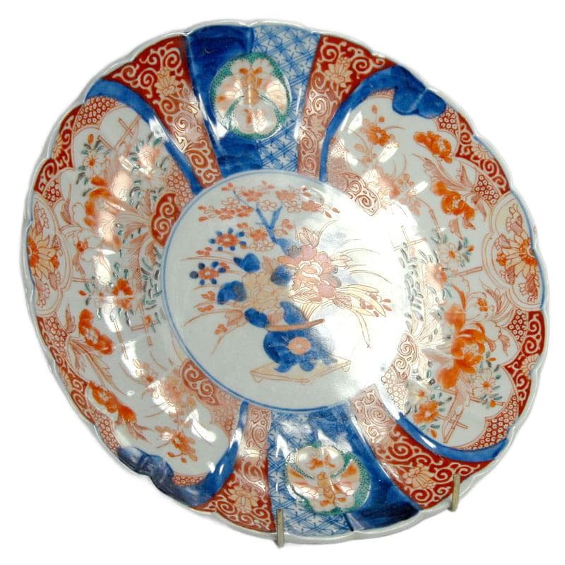 Wielobarwna patera Imari, Japonia, przełom XIX/XX w. - 5585