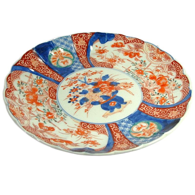 Wielobarwna patera Imari, Japonia, przełom XIX/XX w. - 5582
