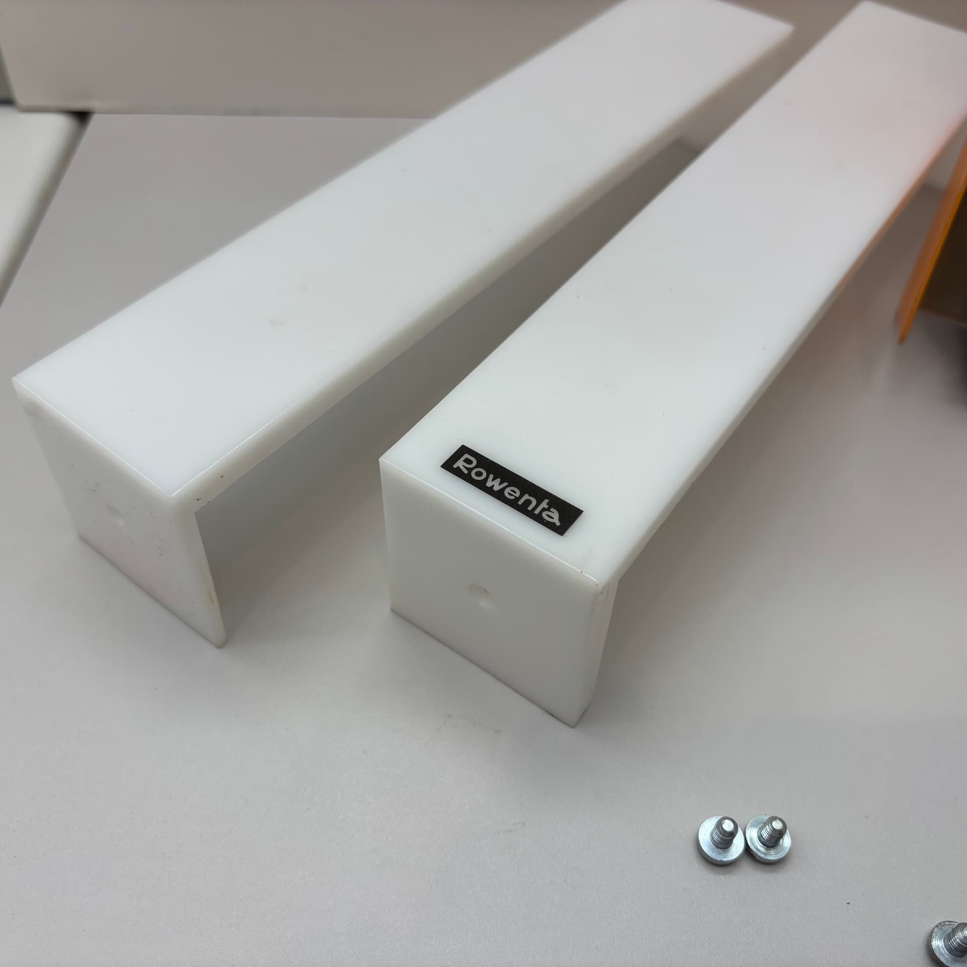 Makeup Mirror Space Age, orange, metal, Rowenta, Germany, 1970s. - 65296