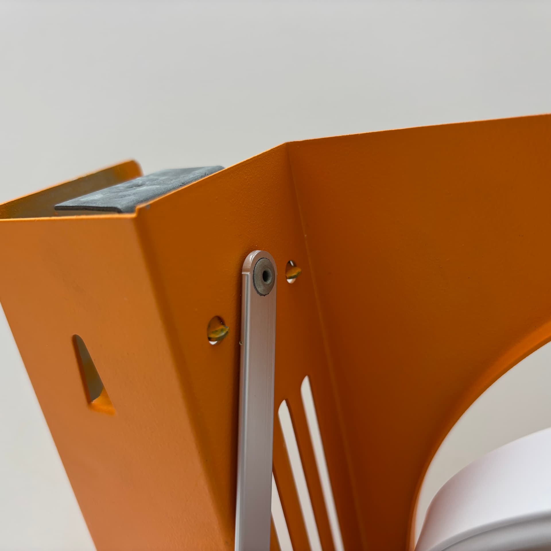 Makeup Mirror Space Age, orange, metal, Rowenta, Germany, 1970s. - 65290