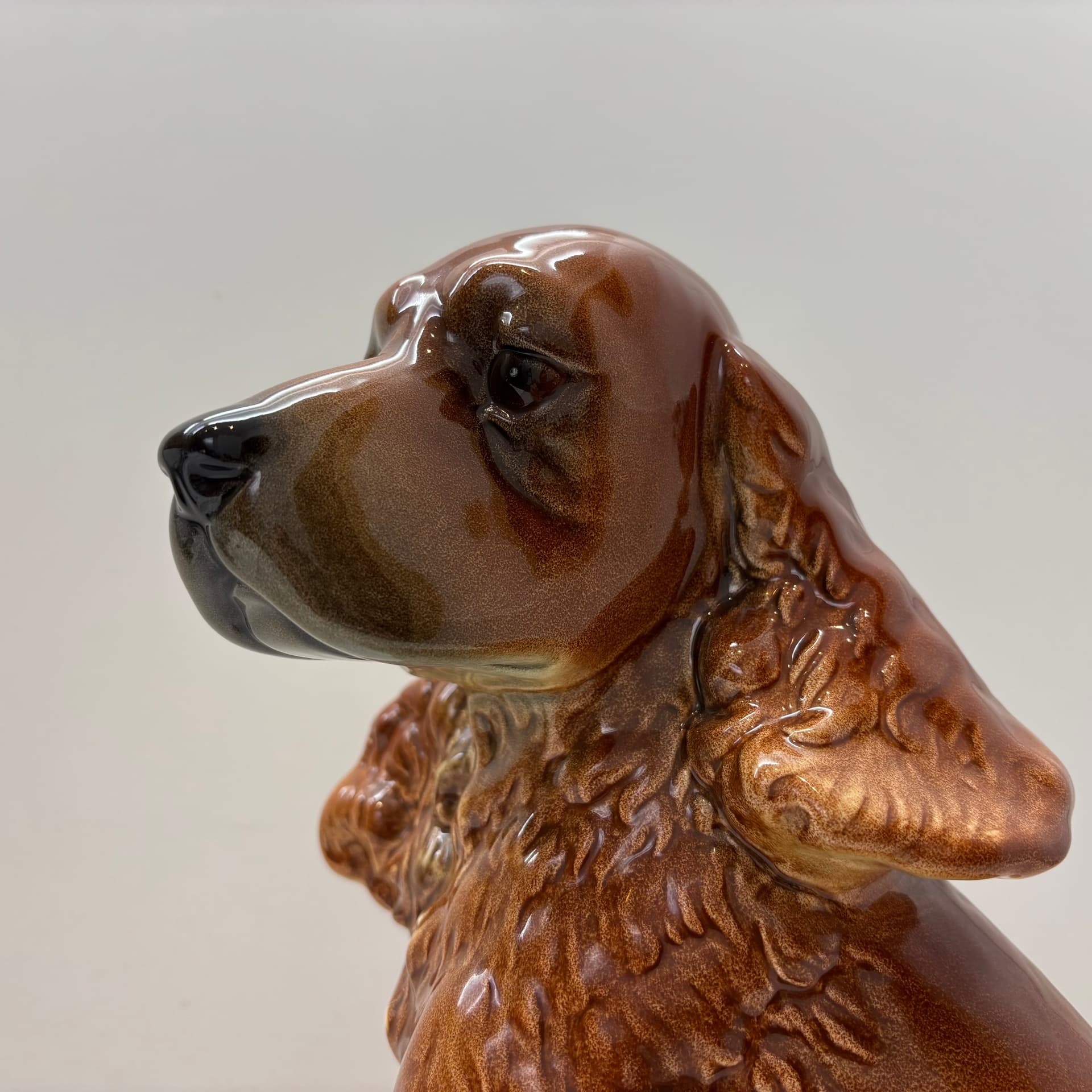 Figura Cocker Spaniel, multikolor, porcelana, Niemcy, lata 70. - 65317
