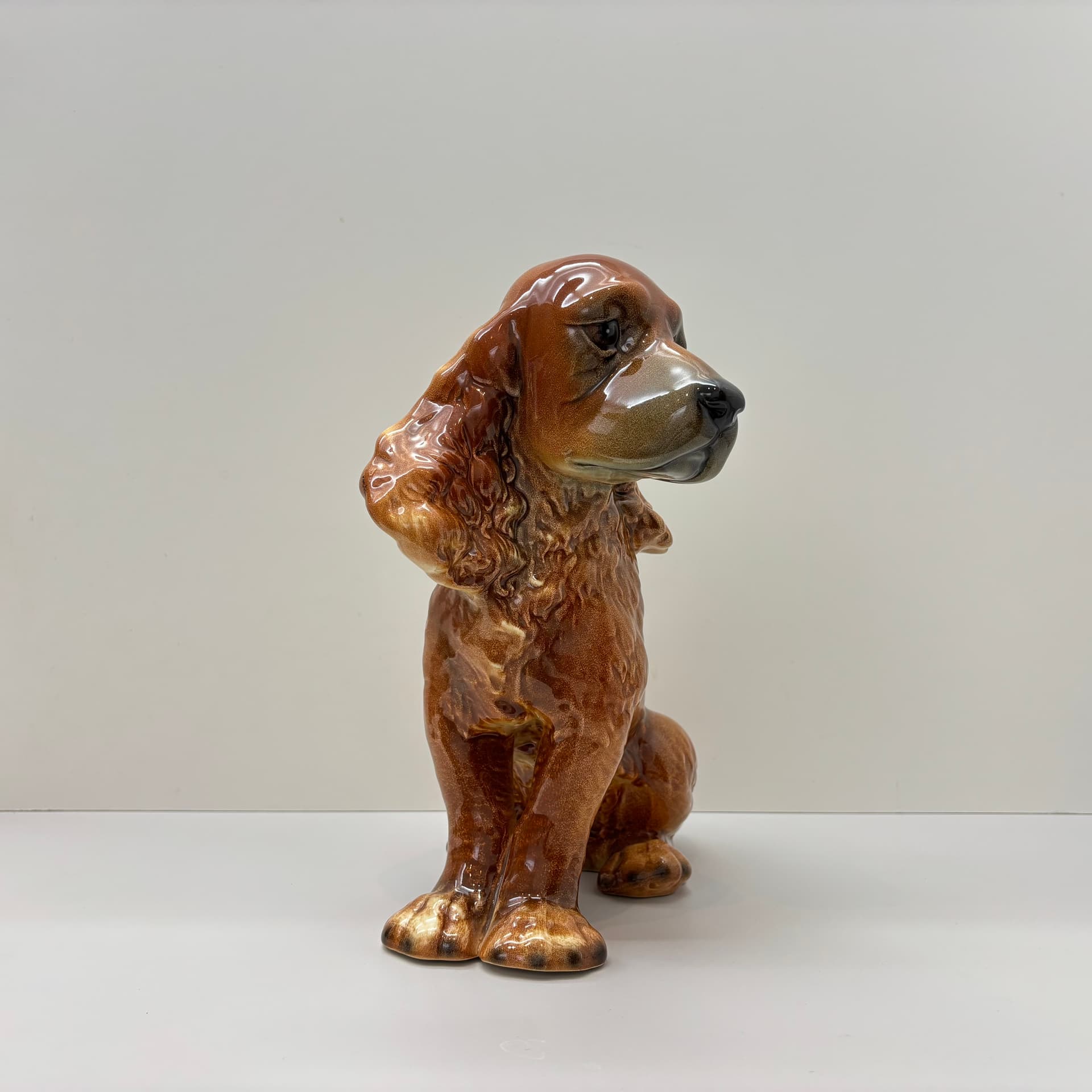 Figura Cocker Spaniel, multikolor, porcelana, Niemcy, lata 70. - 65314