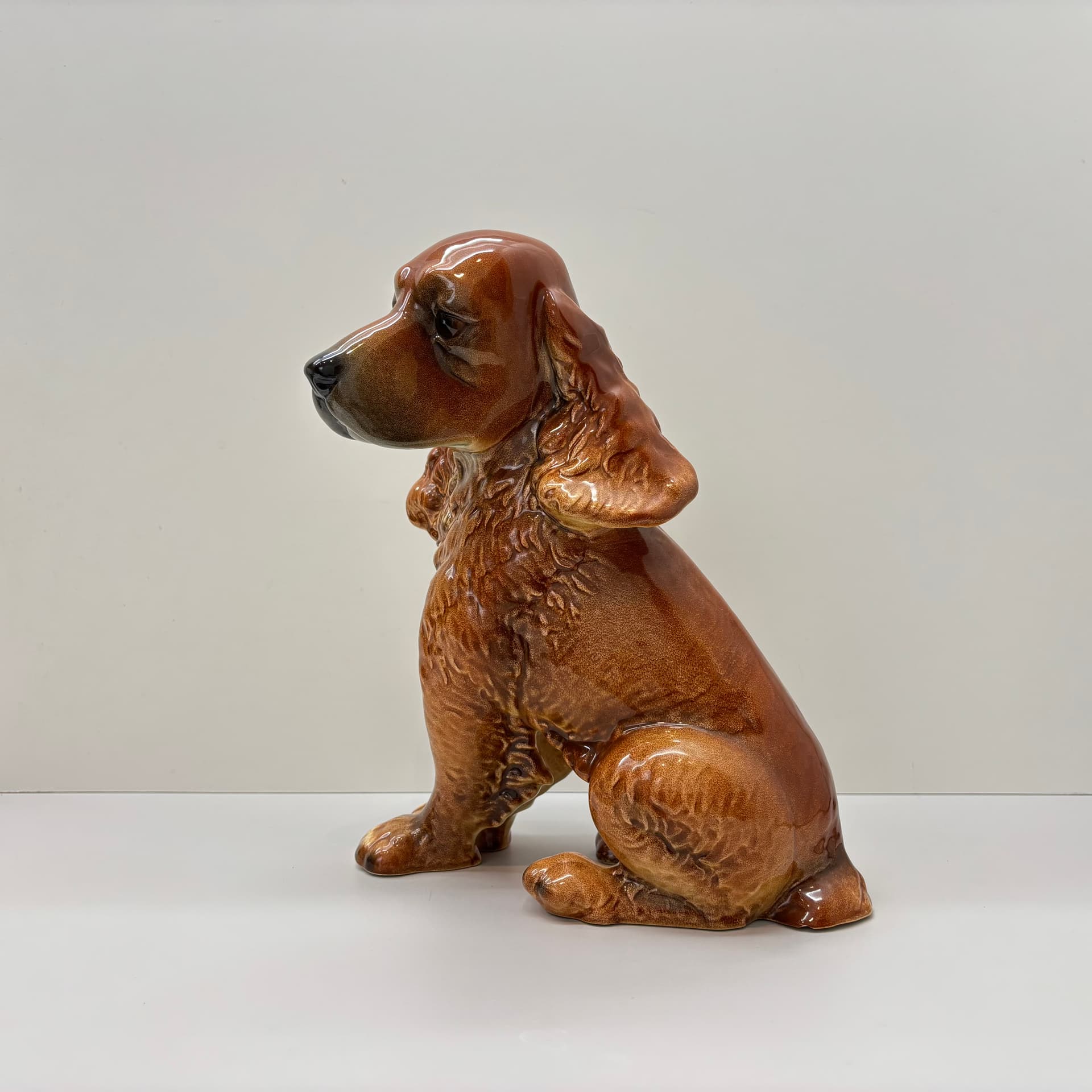Figura Cocker Spaniel, multikolor, porcelana, Niemcy, lata 70. - 65312