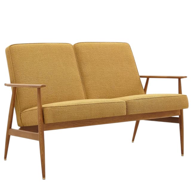 Sofa dzielona Fox, Boucle Mustard, jesion 03 Dark, 366 Concept - WYMIARY