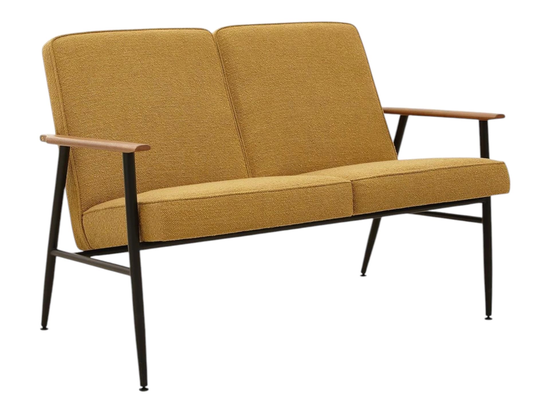 Sofa dzielona Fox Metal Boucle Mustard, 366 Concept