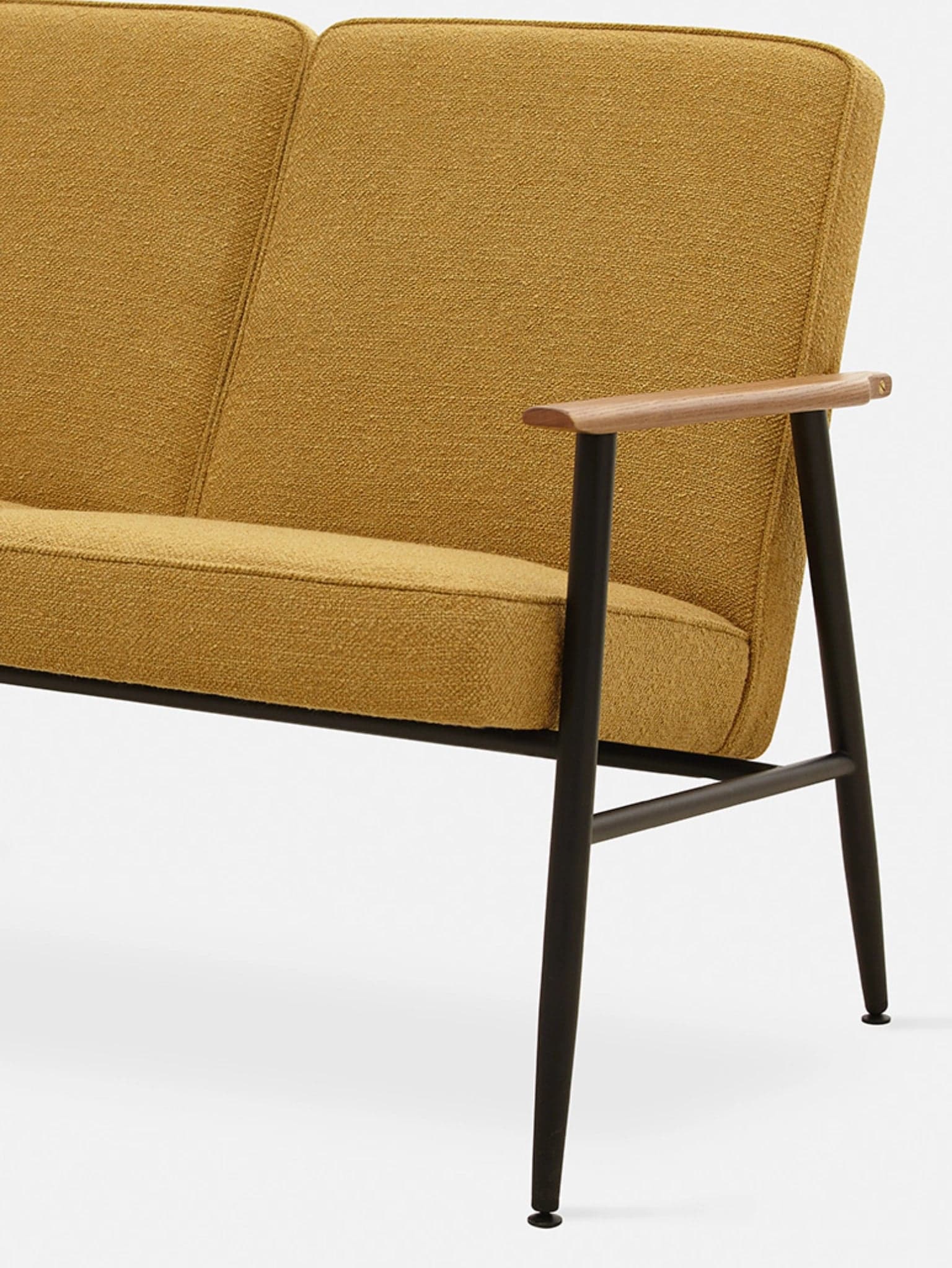 Sofa dzielona Fox Metal Boucle Mustard, 366 Concept - 65348