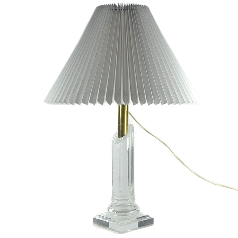 Przezroczysta lampa stołowa z akrylu, Francja, lata 90. - 5574