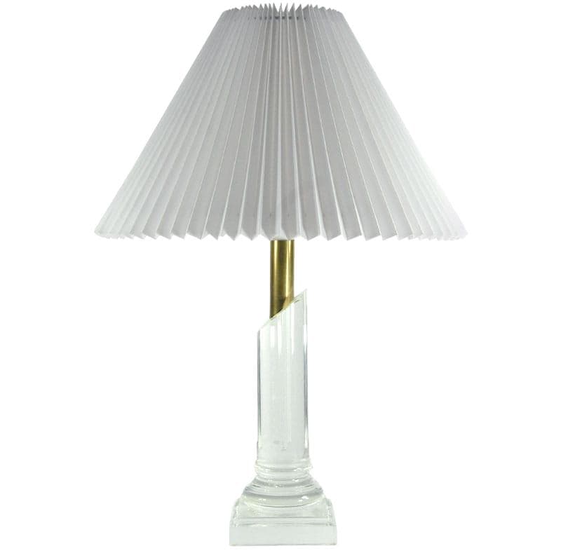 Przezroczysta lampa stołowa z akrylu, Francja, lata 90. - 5571