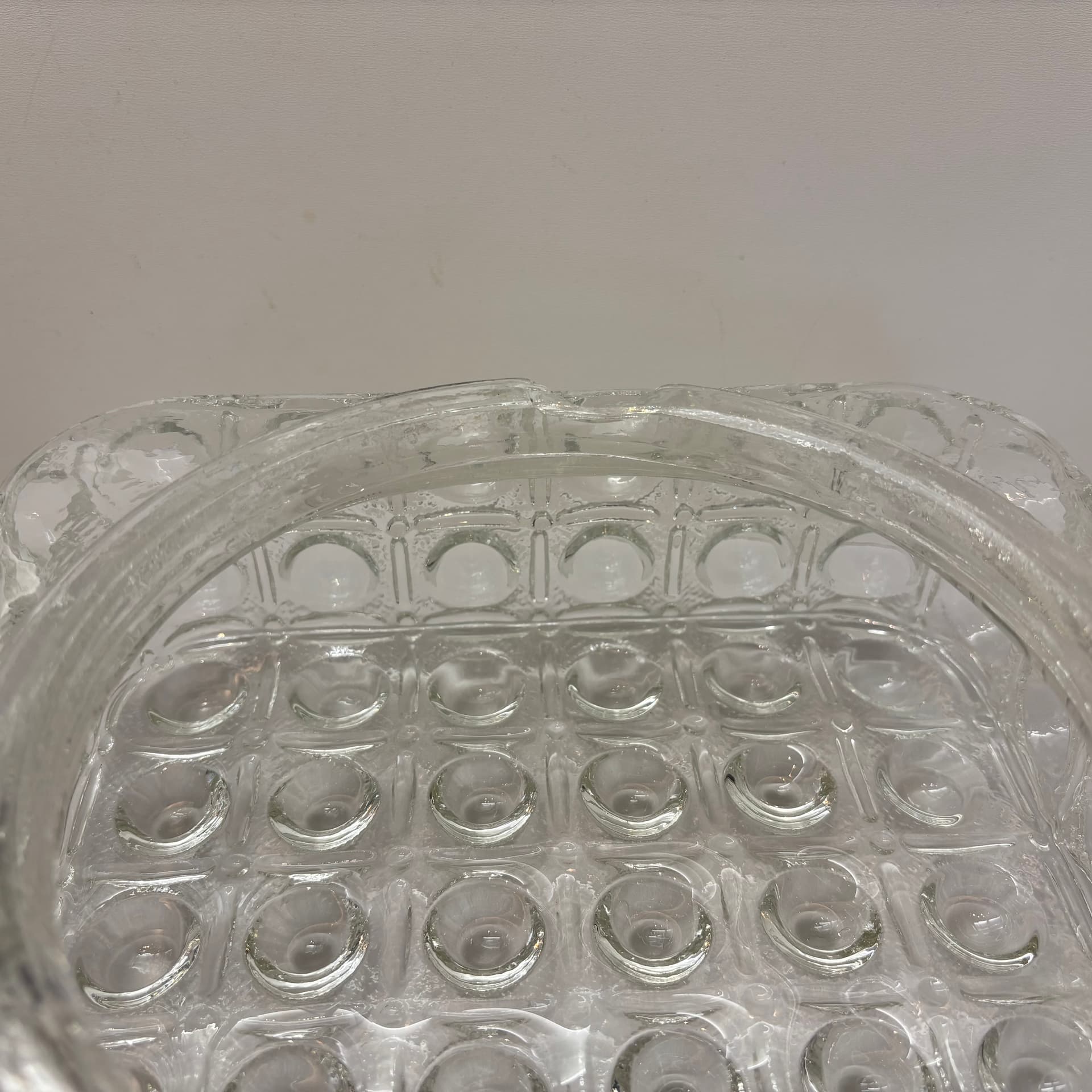 Plafon Bubble, szkło transparent, Dania, lata 70. - 65412