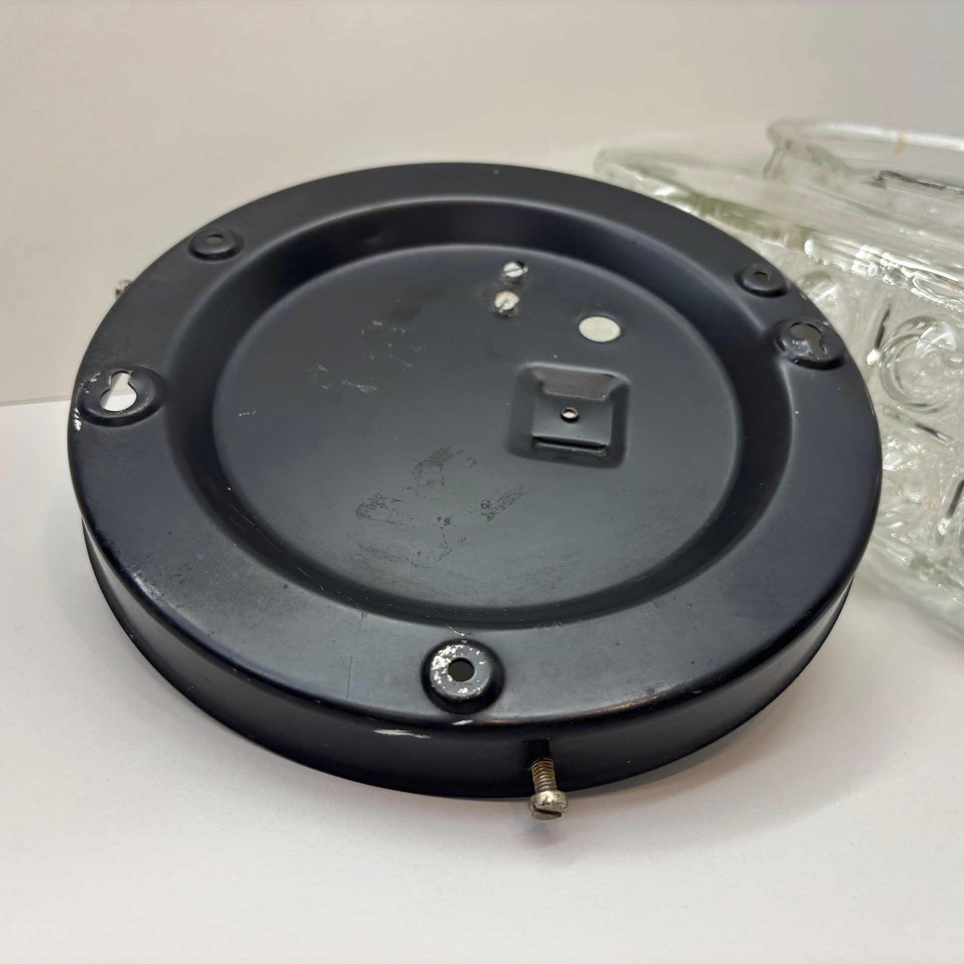 Plafon Bubble, szkło transparent, Dania, lata 70. - 65405