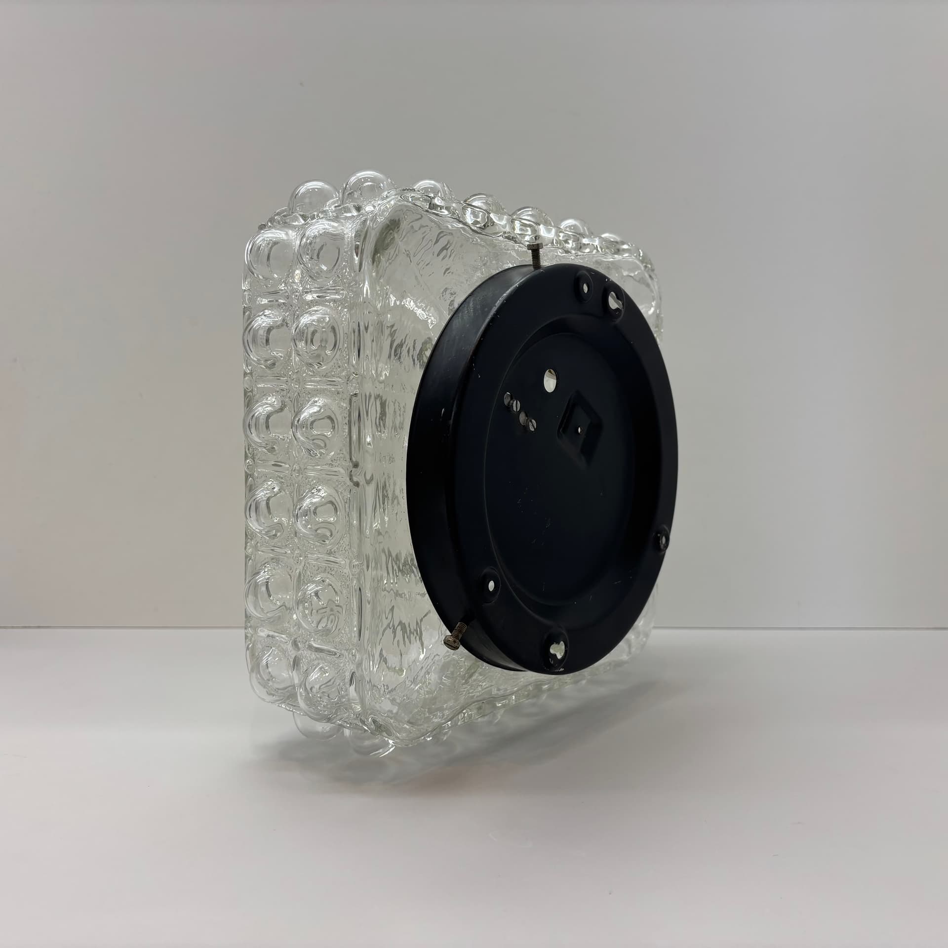 Plafon Bubble, szkło transparent, Dania, lata 70. - 65414