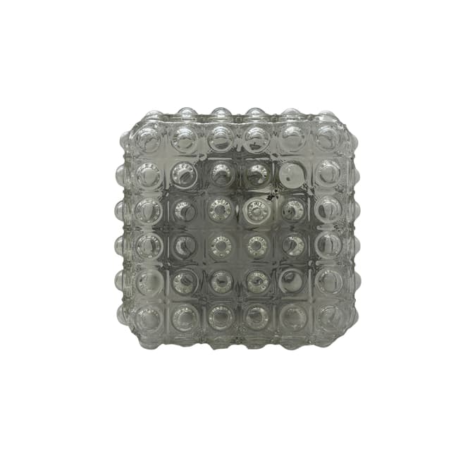 Plafon Bubble, szkło transparent, Dania, lata 70. - WYMIARY