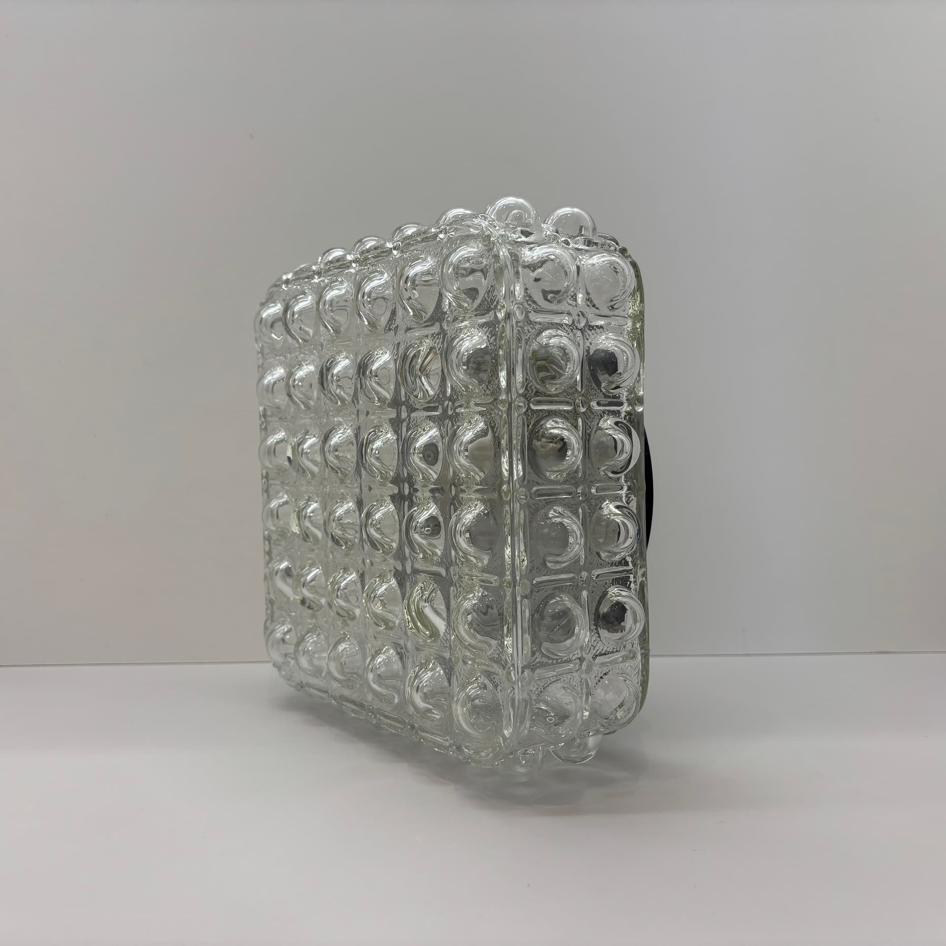 Plafon Bubble, szkło transparent, Dania, lata 70. - 65404