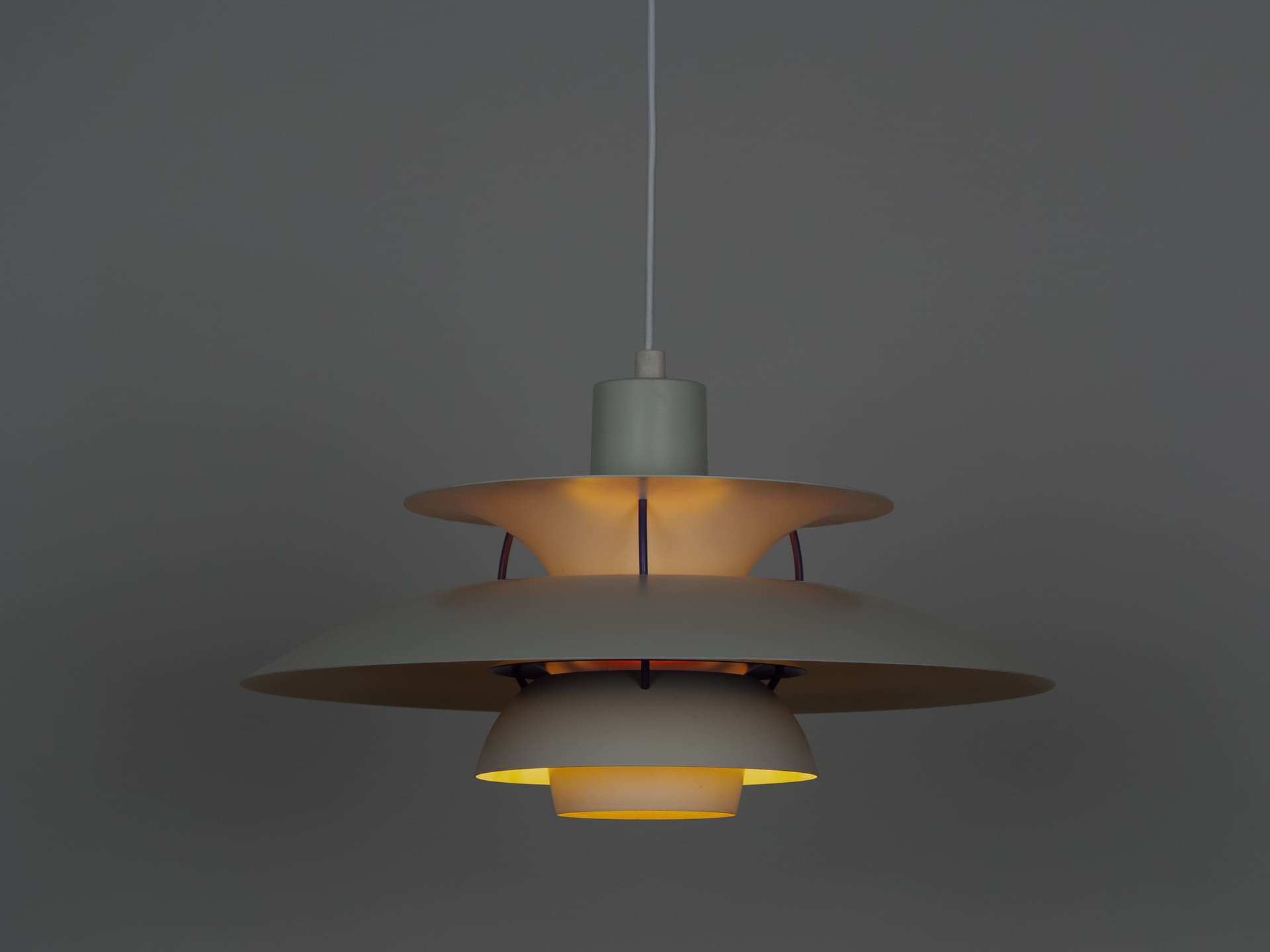 Red Aluminum PH 5 Pendant Lamp, by P. Henningsen for Louis Poulsen, Denmark, 1990s - 65619