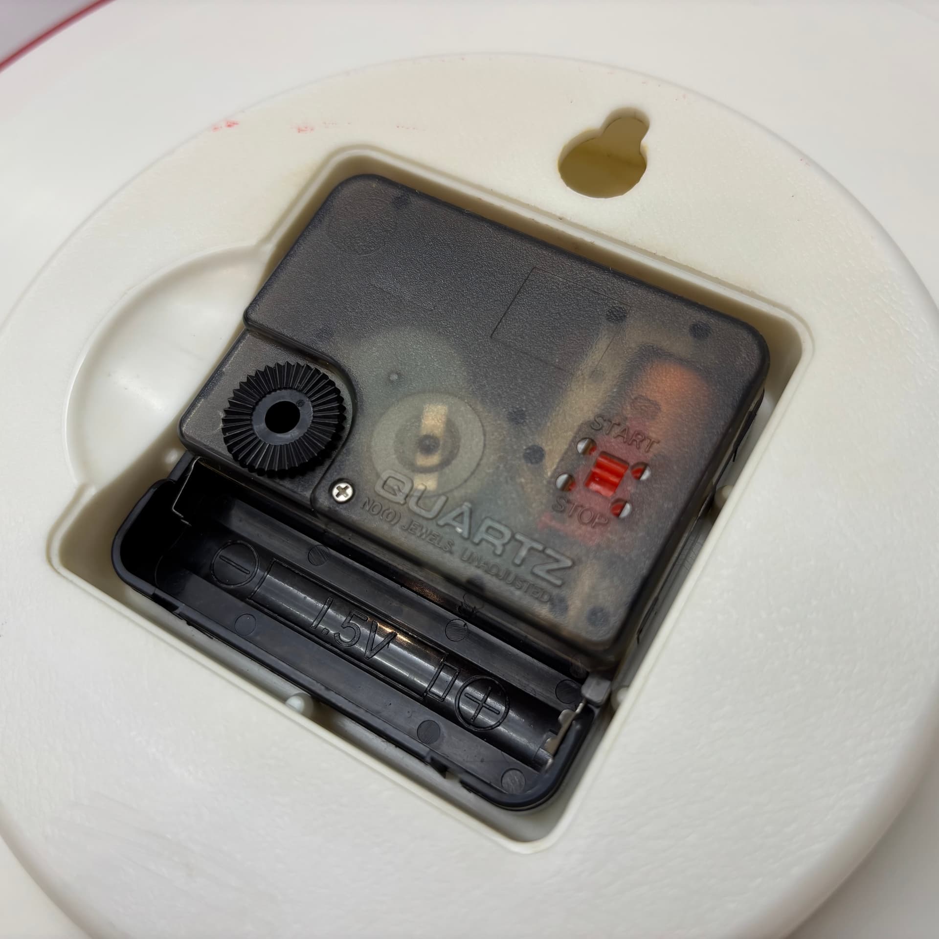 Zegar kuchenny, czerwony, plastik, szkło, Niemcy, lata 80. - 65914