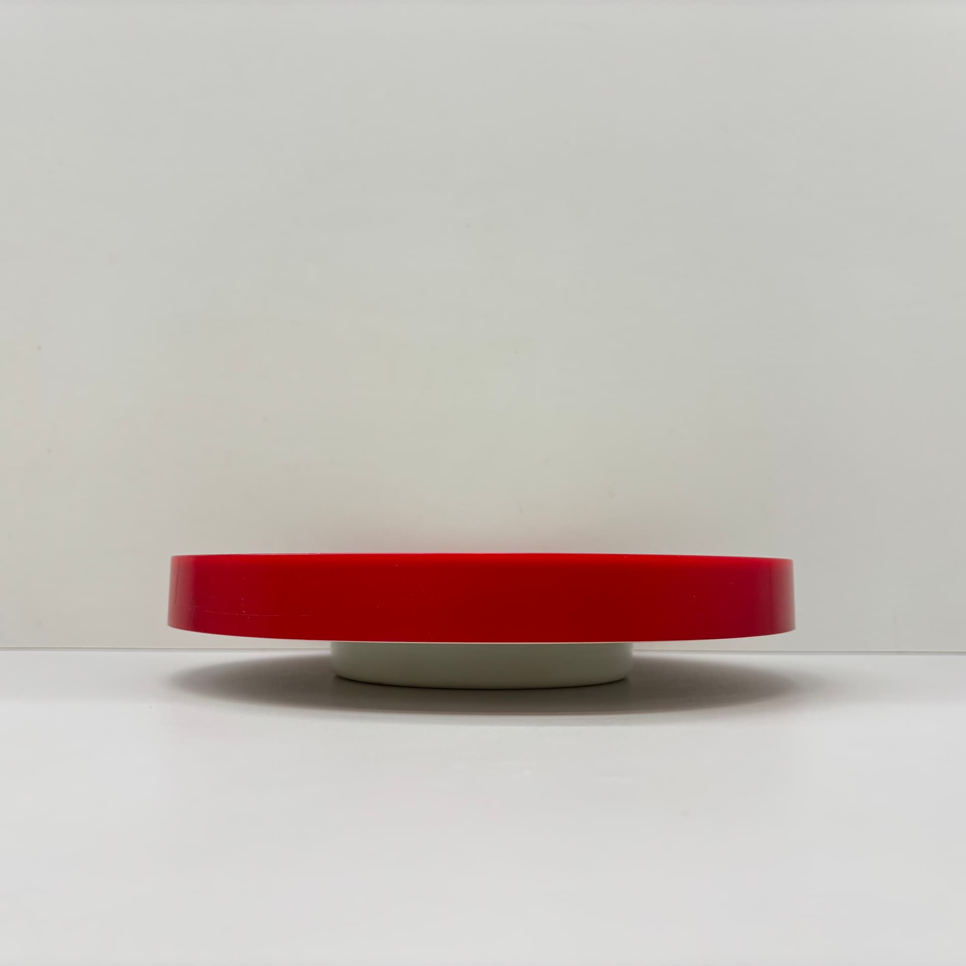 Zegar kuchenny, czerwony, plastik, szkło, Niemcy, lata 80. - 65915