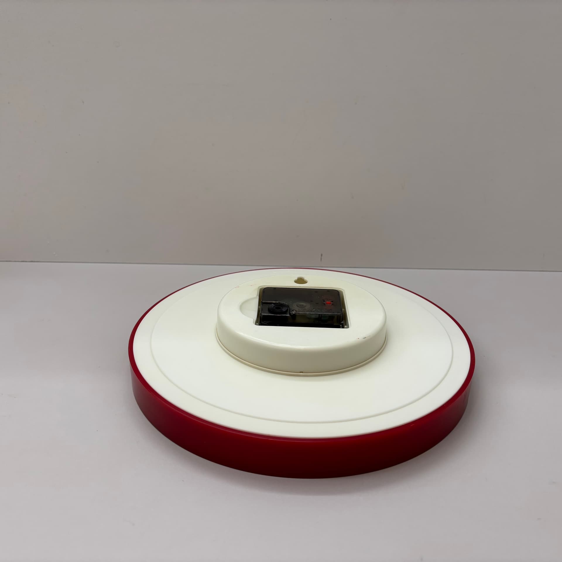 Zegar kuchenny, czerwony, plastik, szkło, Niemcy, lata 80. - 65919