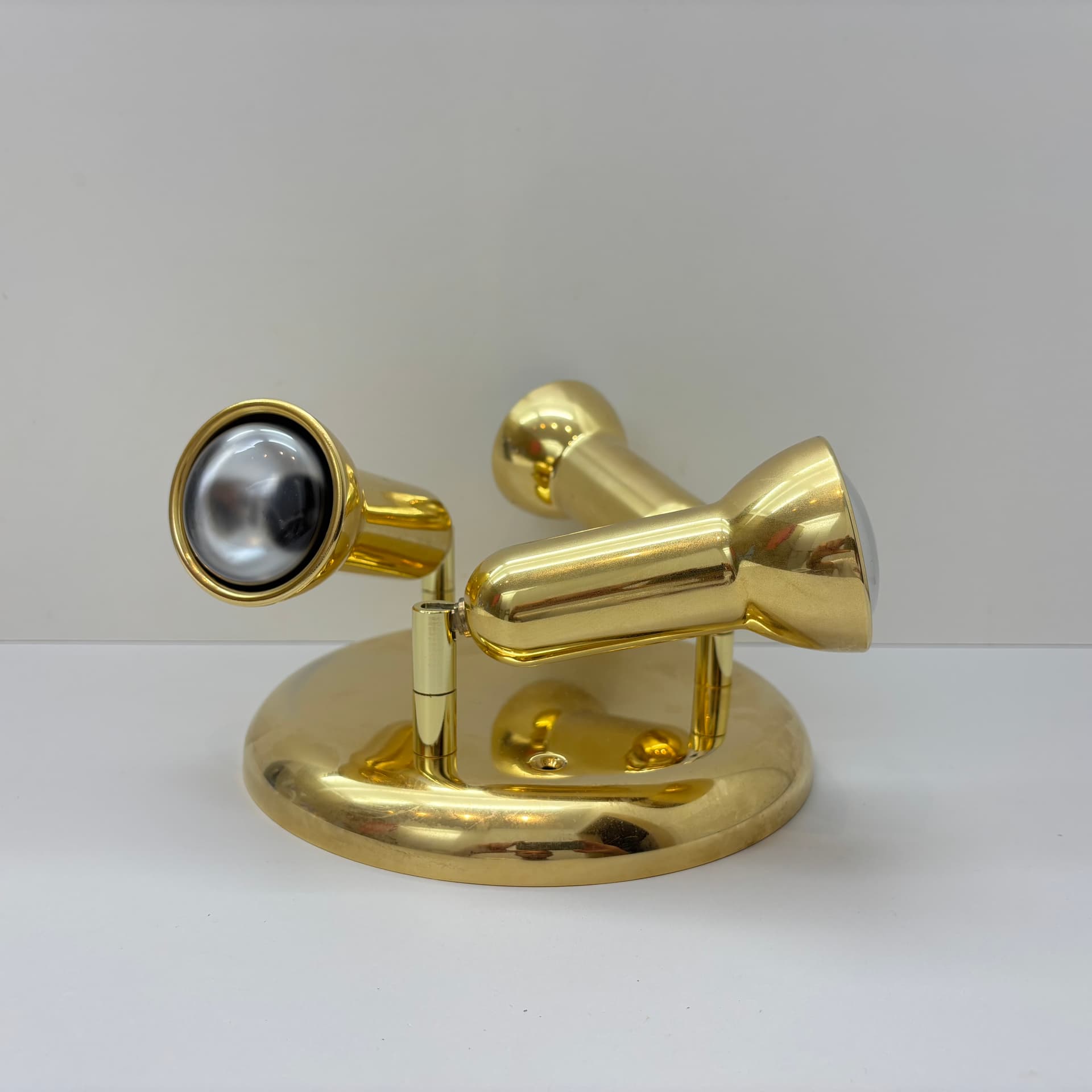 Kinkiet, złoty, mosiądz, Grossmann, Niemcy, lata 80. - 65938