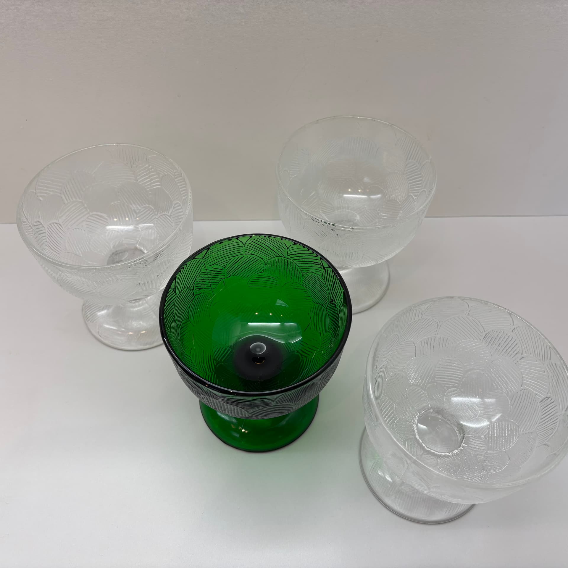 Komplet pucharków Miranda, multikolor, szkło, proj. H. Orvola, Finlandia, lata 70. - 66631