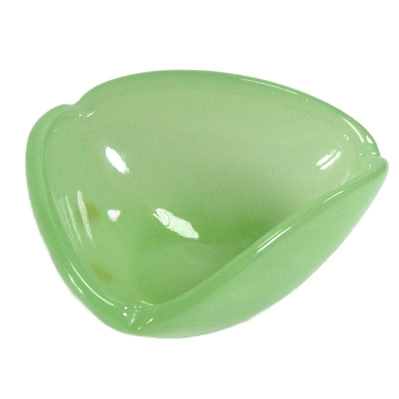 Seledynowa popielniczka opalinowa, Fratelli Ferro, Włochy, lata 60. - 5632