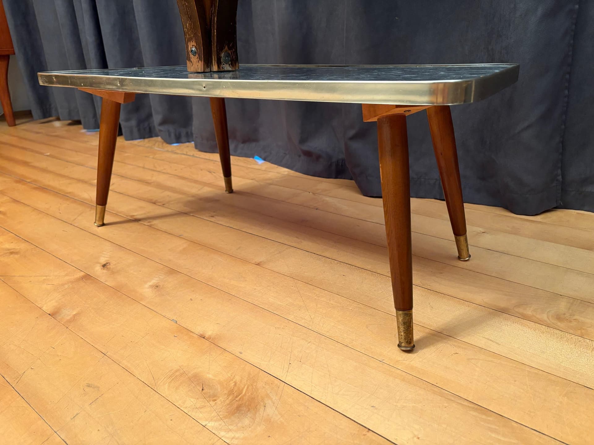 Plant Stand Rockabilly, grey, wood, 1960s - 79530