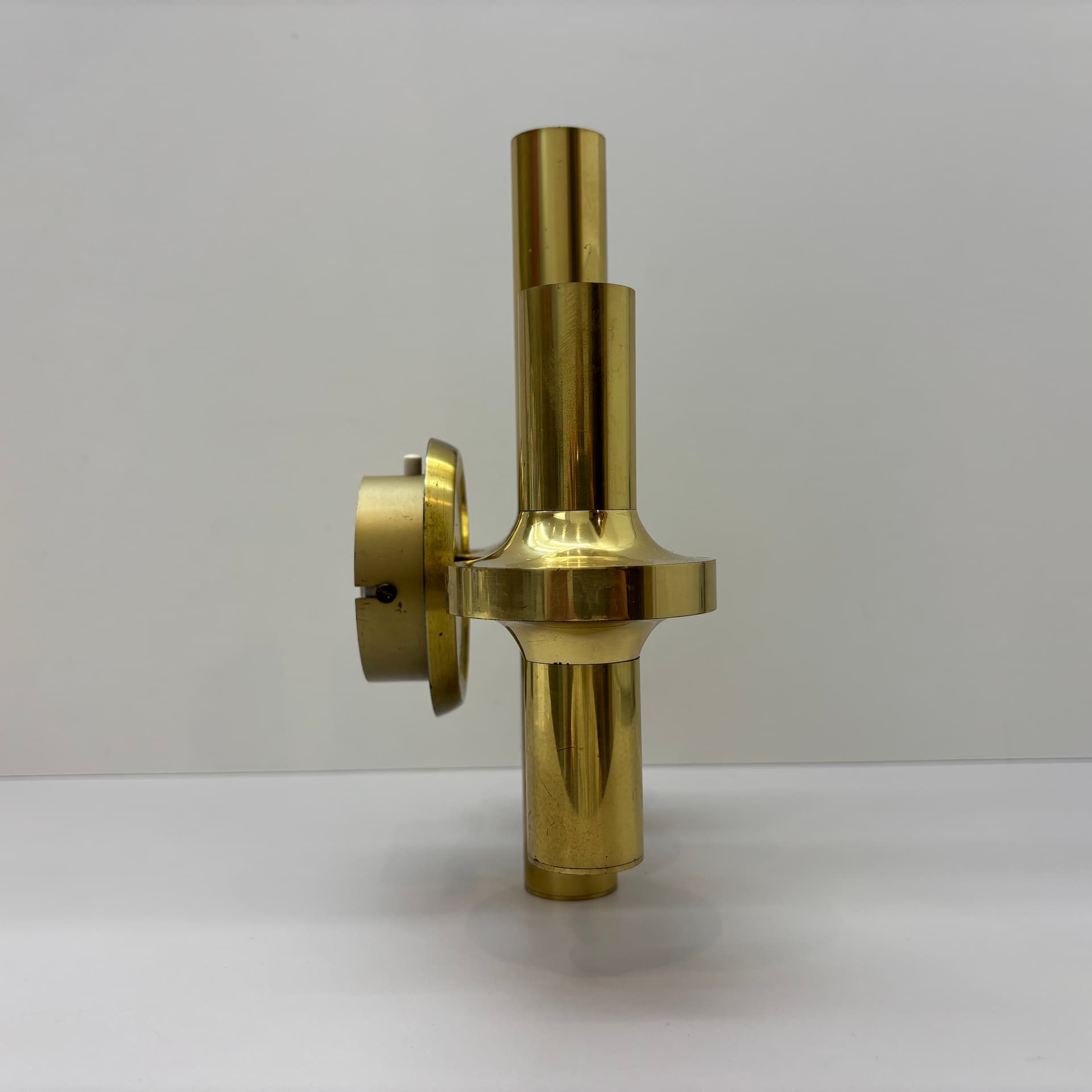 Kinkiet, złoty, mosiądz, proj. G. Sciolari, Włochy, lata 70. - 66852