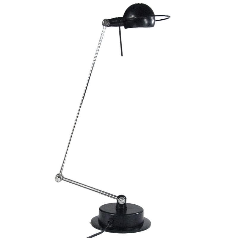 Czarna lampa biurkowa halogenowa, dla Aluminor, Francja, lata 80. - 5605