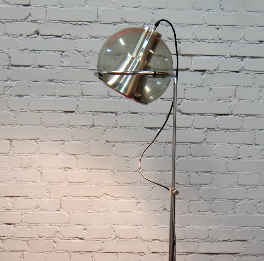 Lampa podłogowa Space Age, metal srebrny, lata 60. - 67424