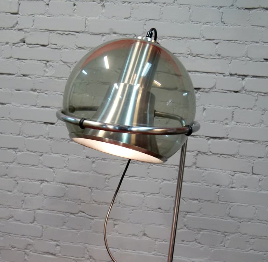 Lampa podłogowa Space Age, metal srebrny, lata 60. - 67423