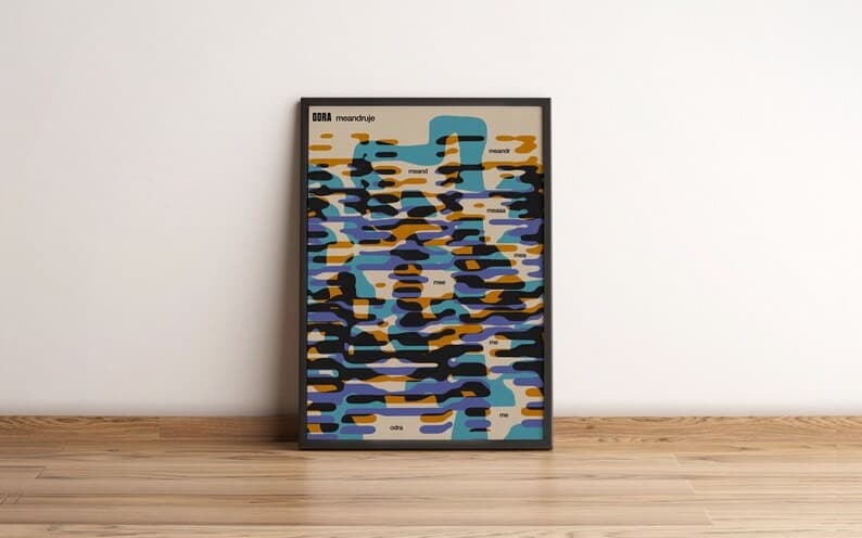 Plakat ODRA MEANDRUJE, 50x70 cm, aut. J. Zasada, Jakub Zasada - 67845