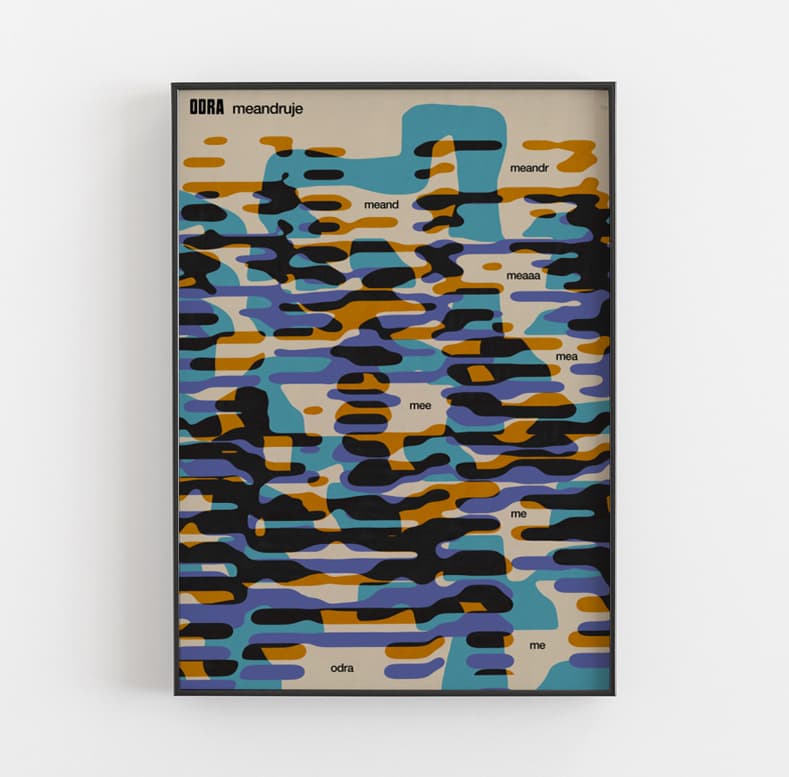 Plakat ODRA MEANDRUJE, 50x70 cm, aut. J. Zasada, Jakub Zasada - 67844