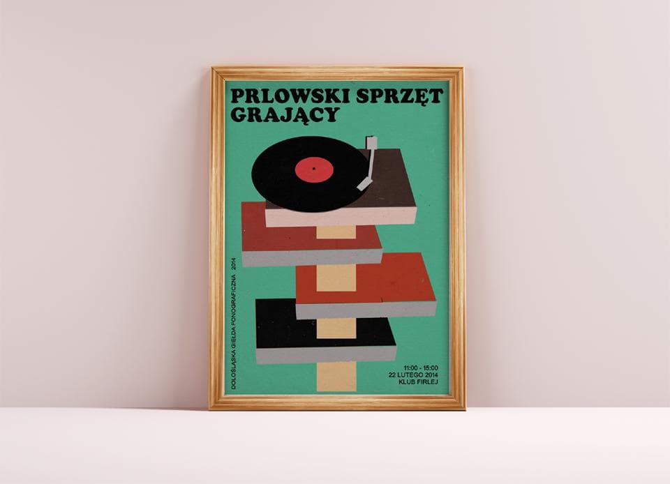 Plakat PRLowski sprzęt grający, 50x70 cm, aut. J. Zasada, Jakub Zasada - 67799
