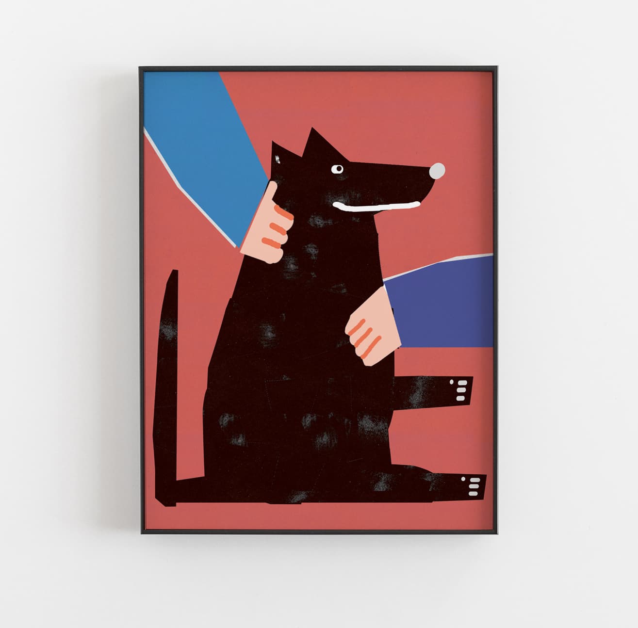 Plakat Pies lubi być głaskany, 30x40 cm, aut. J. Zasada, Jakub Zasada - 67791