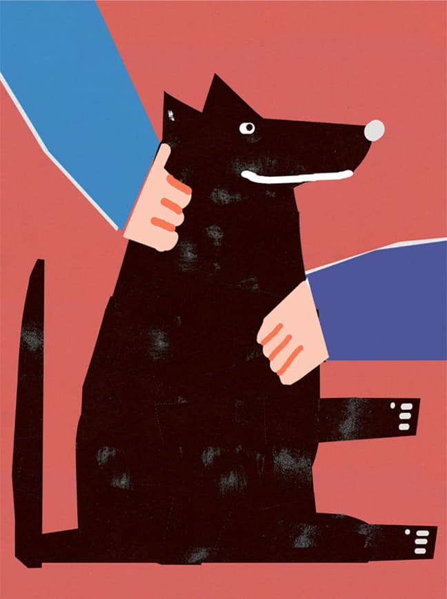 Plakat Pies lubi być głaskany, 30x40 cm, aut. J. Zasada, Jakub Zasada