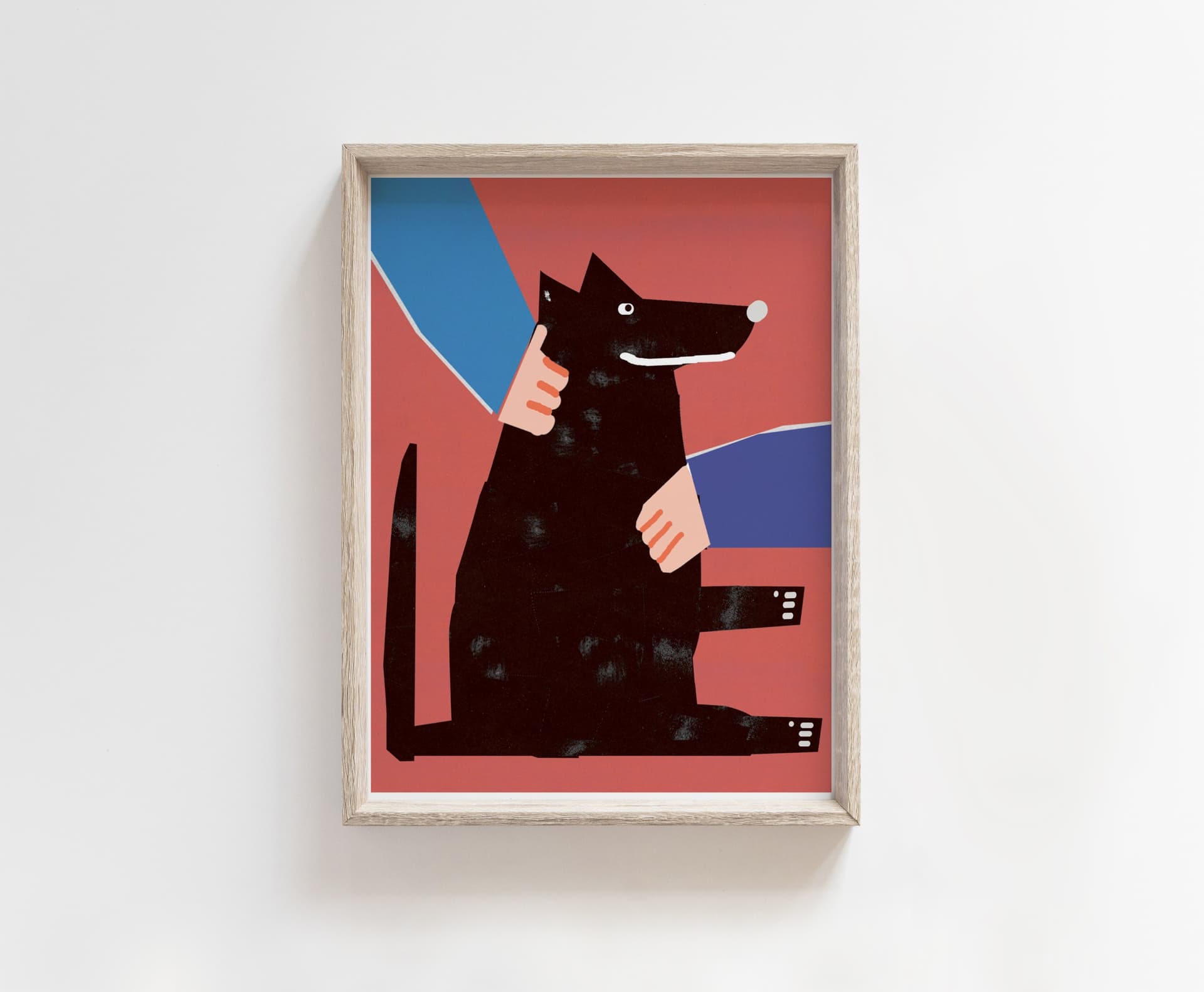 Plakat Pies lubi być głaskany, 30x40 cm, aut. J. Zasada, Jakub Zasada - 67793