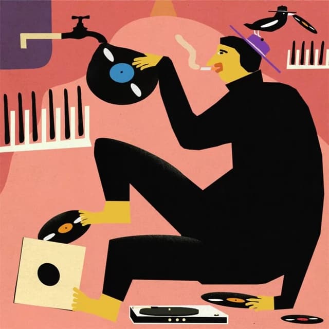 Plakat Domowa produkcja płyt winylowych, 30x30 cm, aut. J. Zasada, Jakub Zasada - WYMIARY