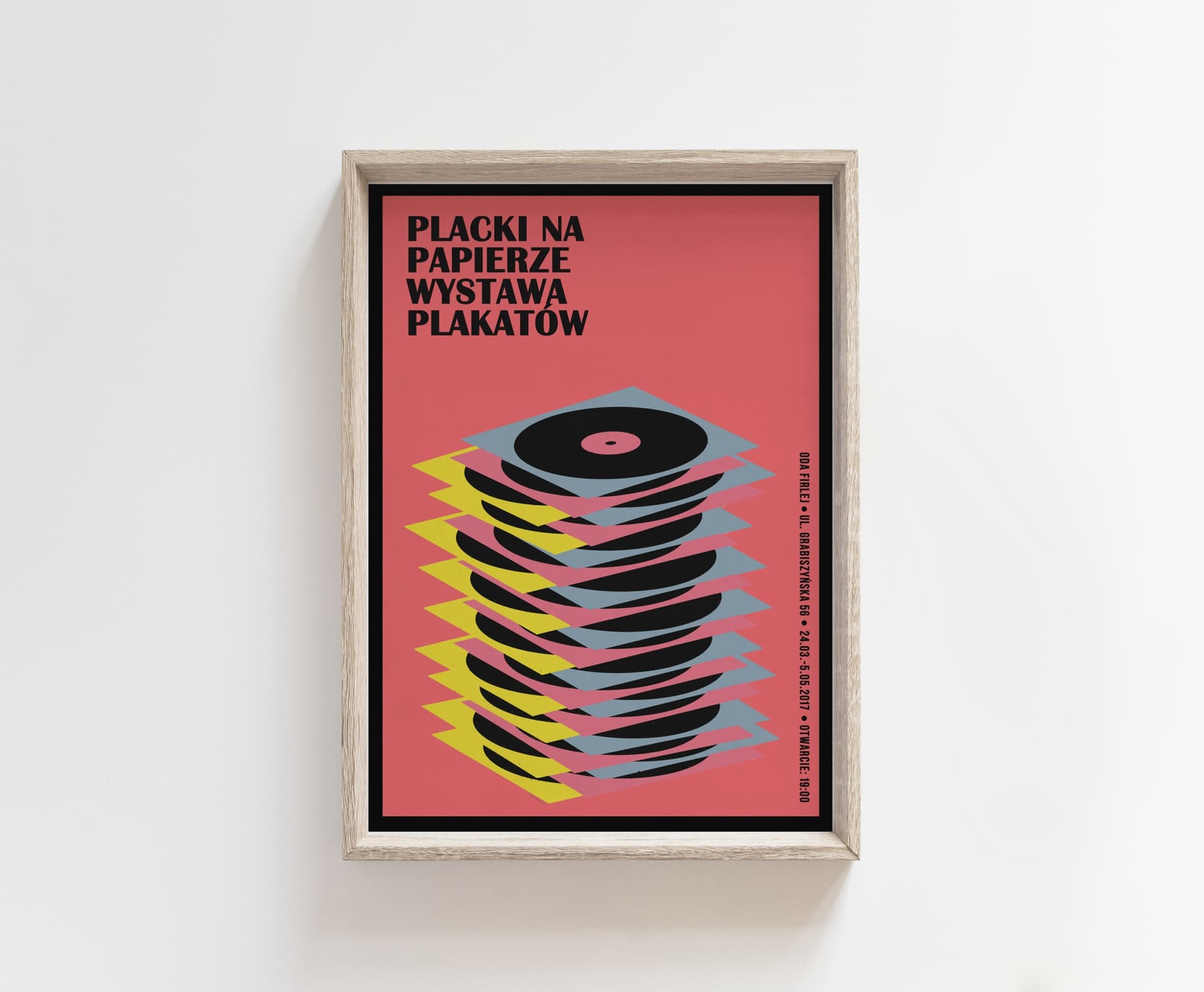 Plakat Placki na papierze, plakat do wystawy, 50x70 cm, aut. J. Zasada, Jakub Zasada - 67732