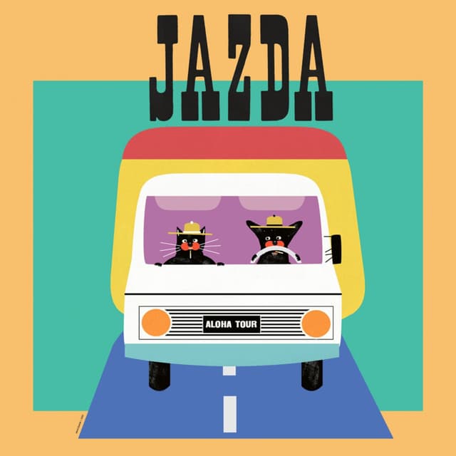 Plakat JAZDA, 30x30 cm, aut. J. Zasada, Jakub Zasada - WYMIARY