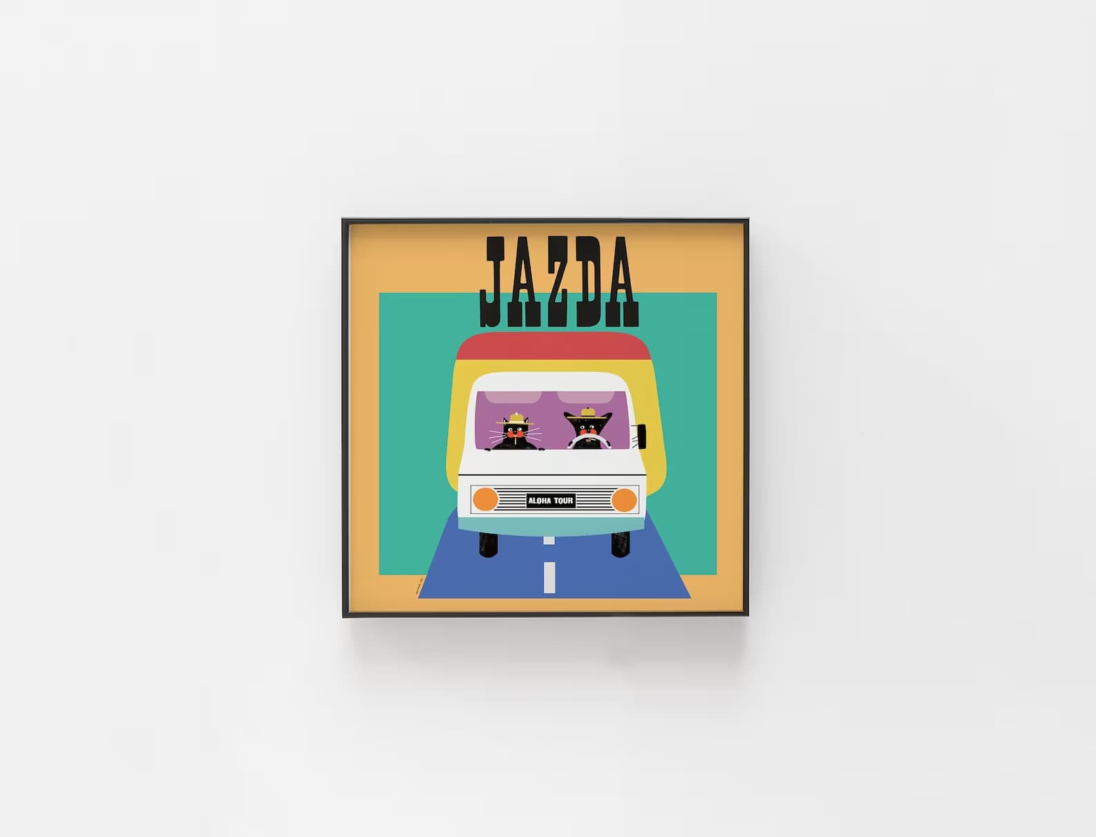 Plakat JAZDA, 30x30 cm, aut. J. Zasada, Jakub Zasada - 67728