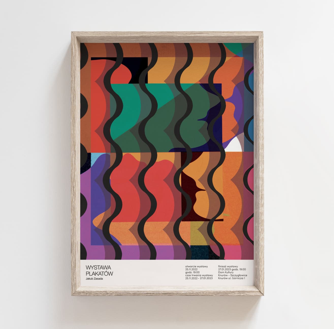 Poster Wystawa plakatów, Knurów, 25.11.2022, 50x70 cm, by J. Zasada, Jakub Zasada - 67683