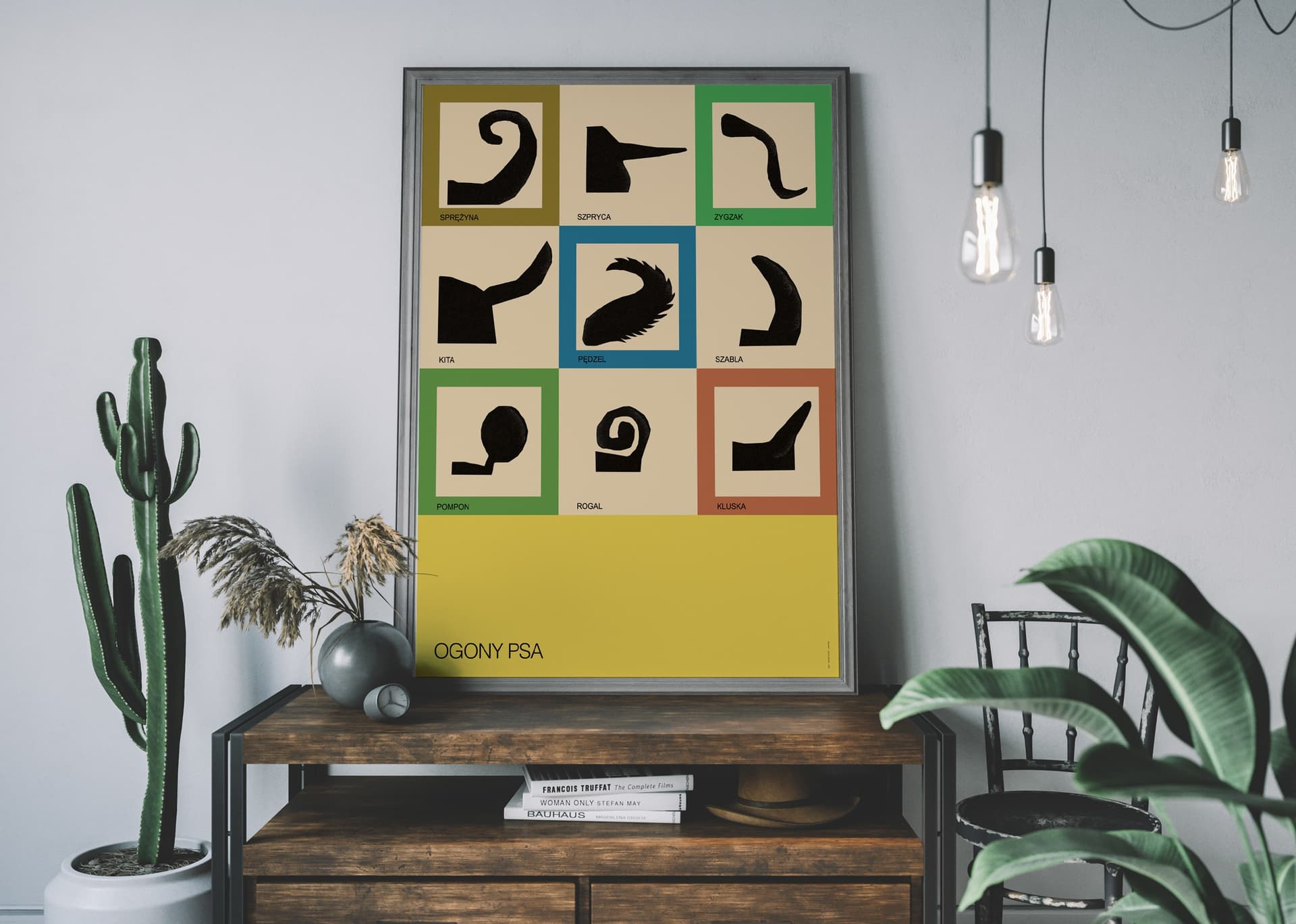 Plakat Ogony psa. Typologia, 50x70 cm, aut. J. Zasada, Jakub Zasada - 67662