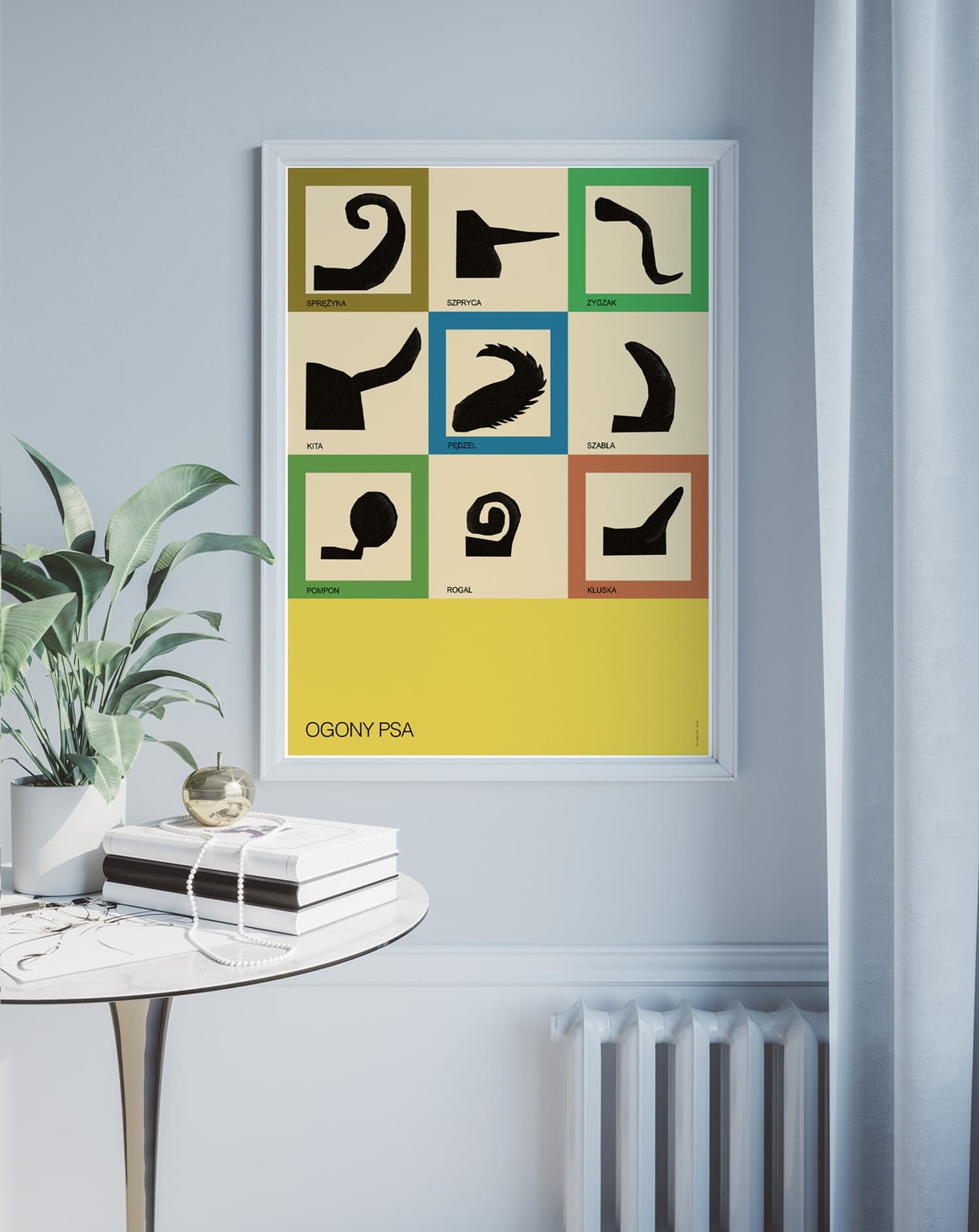 Plakat Ogony psa. Typologia, 50x70 cm, aut. J. Zasada, Jakub Zasada - 67661