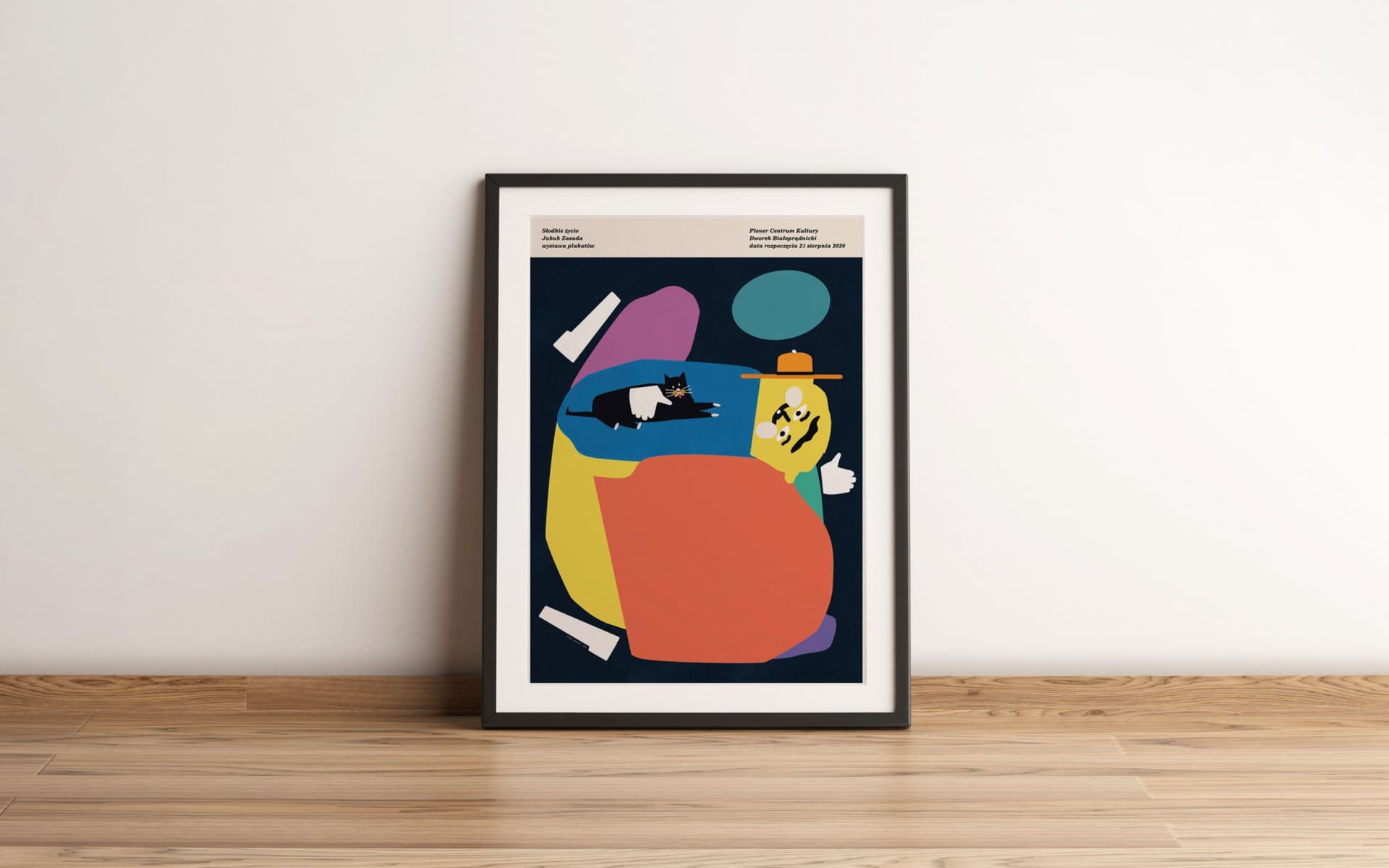 Plakat do wystawy Słodkie Życie w Dworku Białoprądnickim, 50x70 cm, aut. J. Zasada, Jakub Zasada - 67652