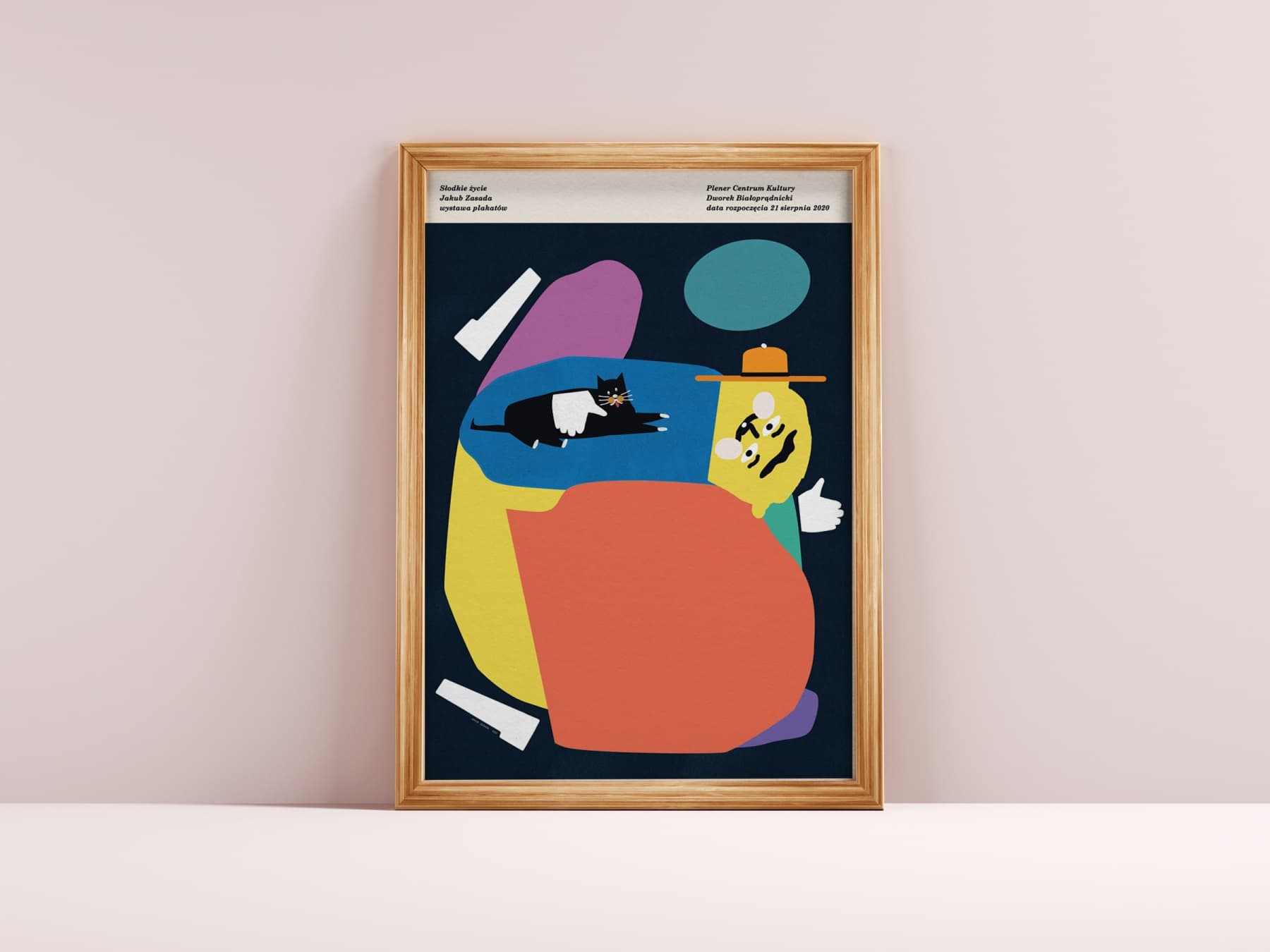 Plakat do wystawy Słodkie Życie w Dworku Białoprądnickim, 50x70 cm, aut. J. Zasada, Jakub Zasada - 67653