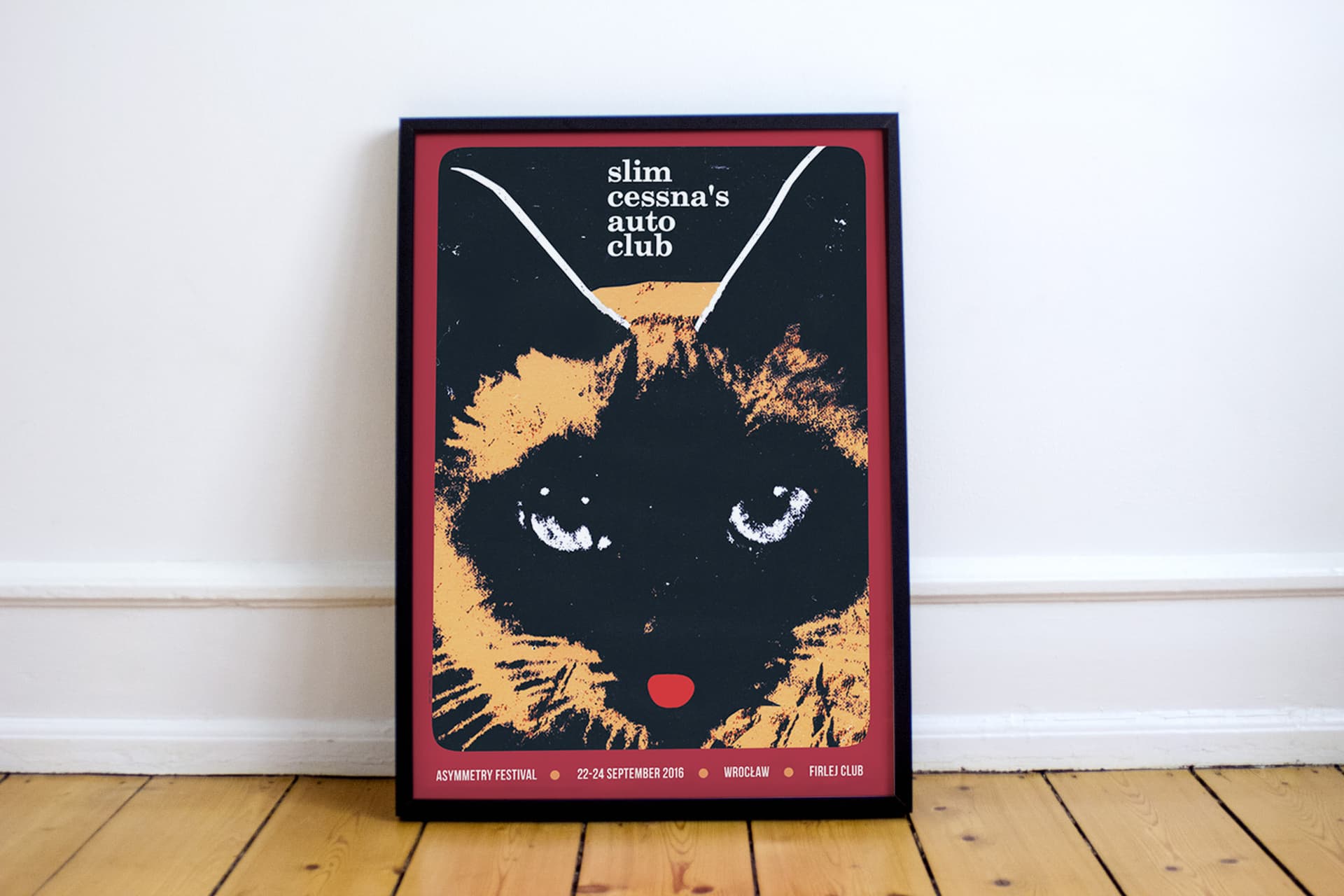 Plakat Slim Cessna's Auto Club, Asymmetry Festival 2016, 50x70 cm, aut. J. Zasada, Jakub Zasada - 67647