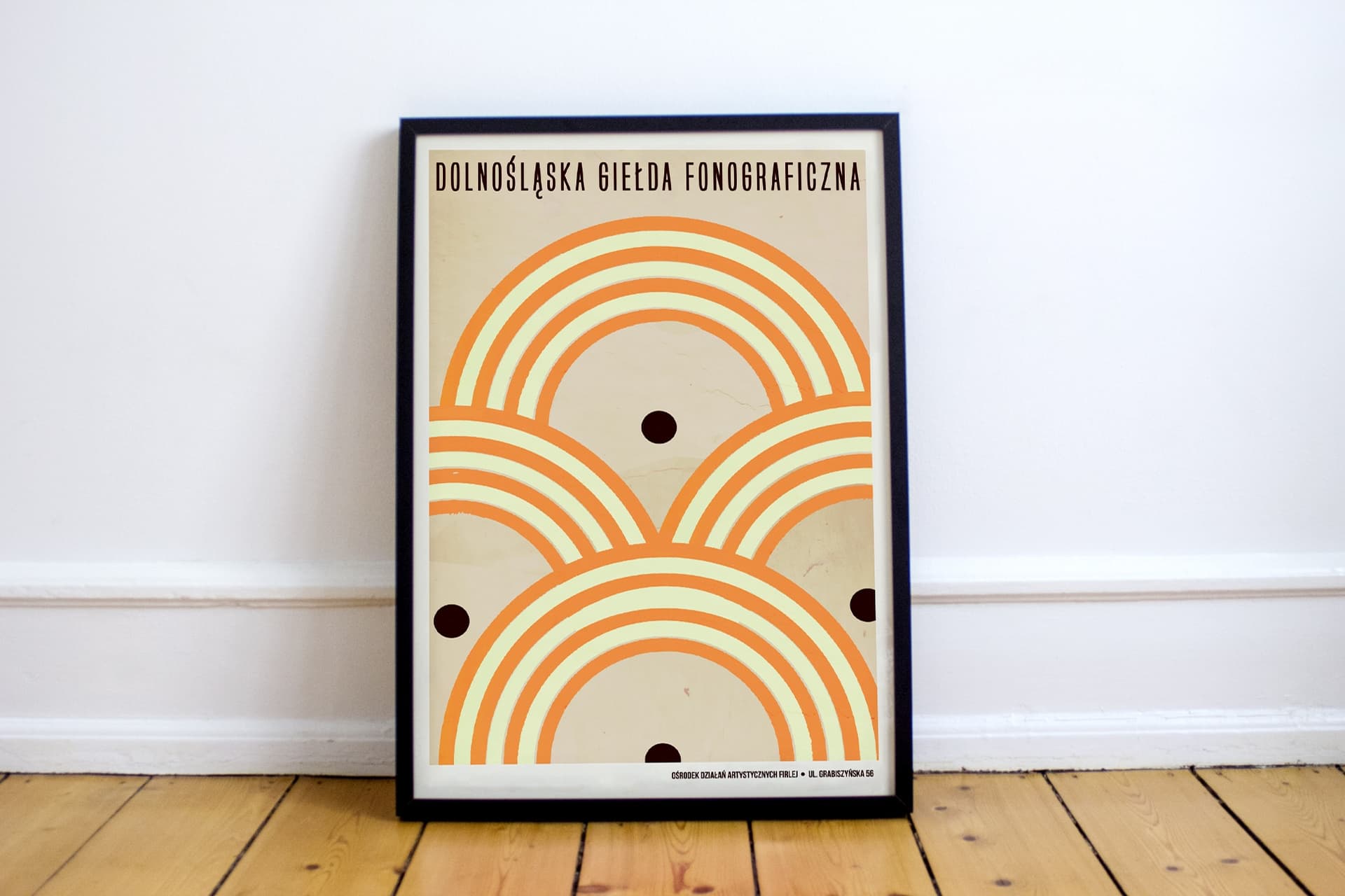 Poster Dolnośląska Giełda Fonograficzna, słońca, 50x70 cm, by J. Zasada, Jakub Zasada - 68024